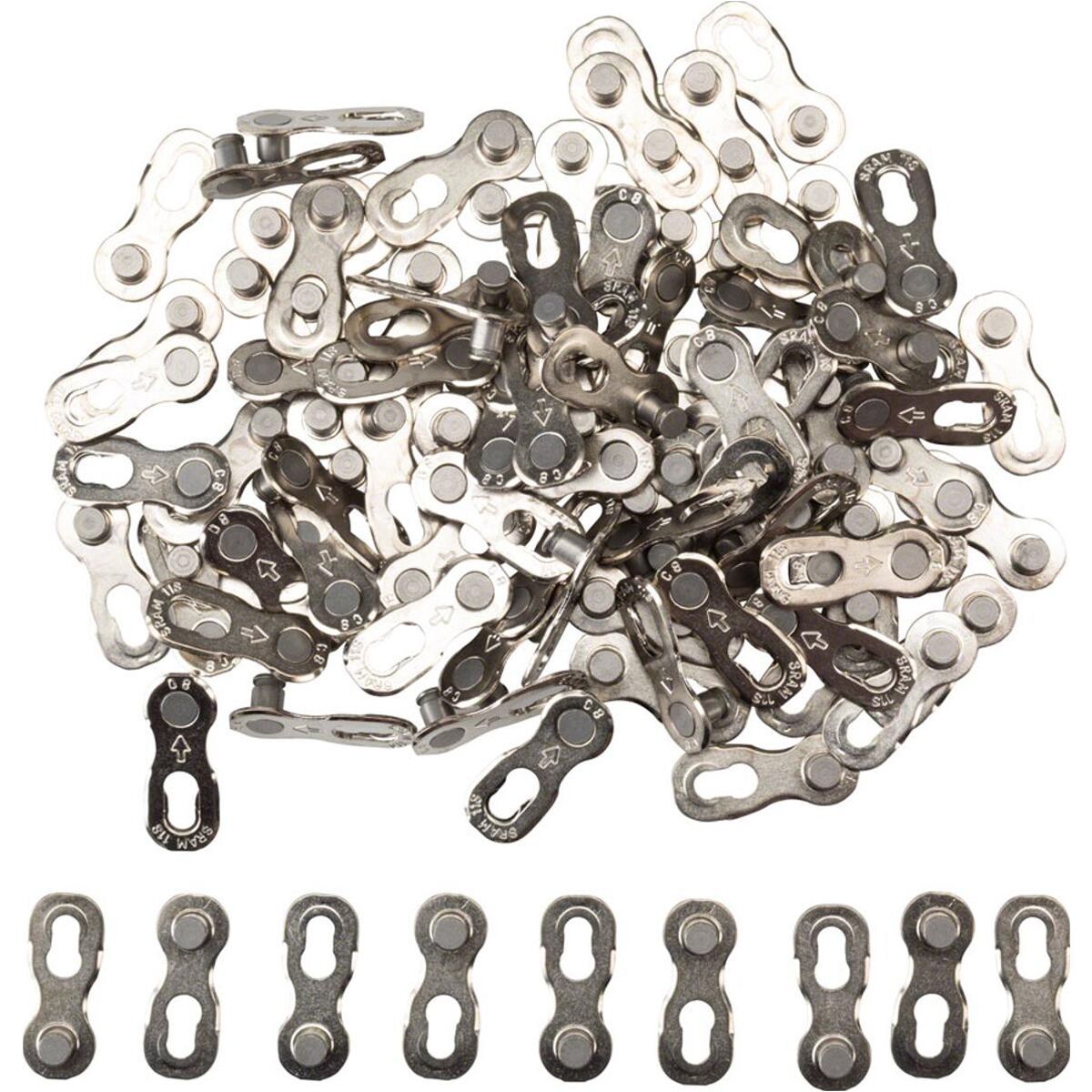 SRAM Powerlock Bulk 50 Pack 2022 Silver, 11 - Speed