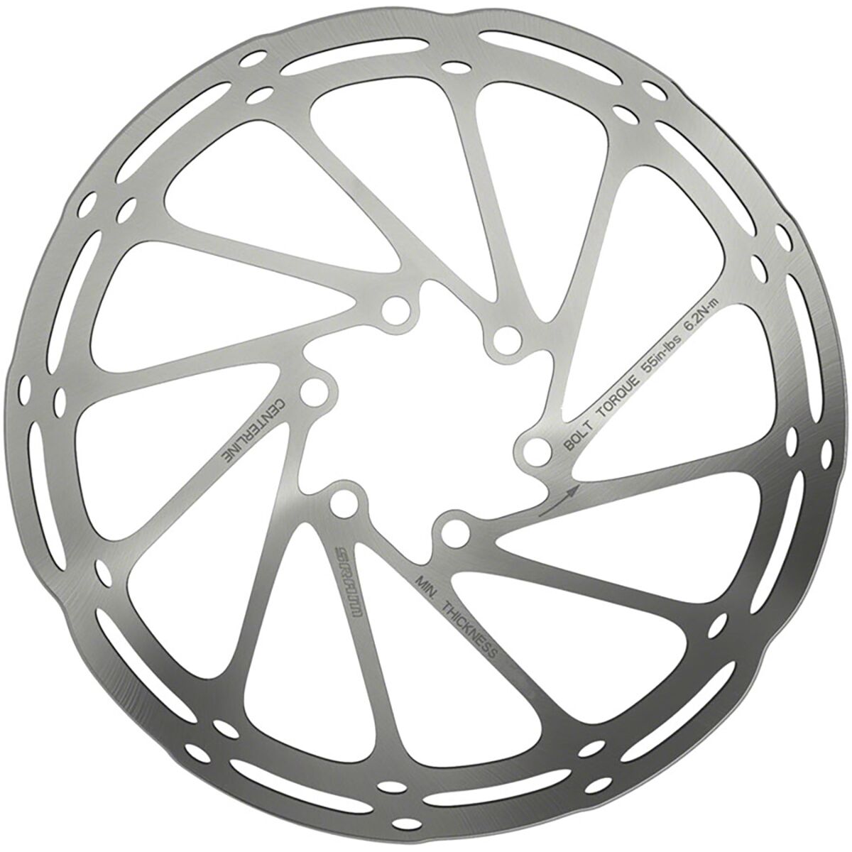 SRAM CenterLine Rounded Rotor Silver, 200mm