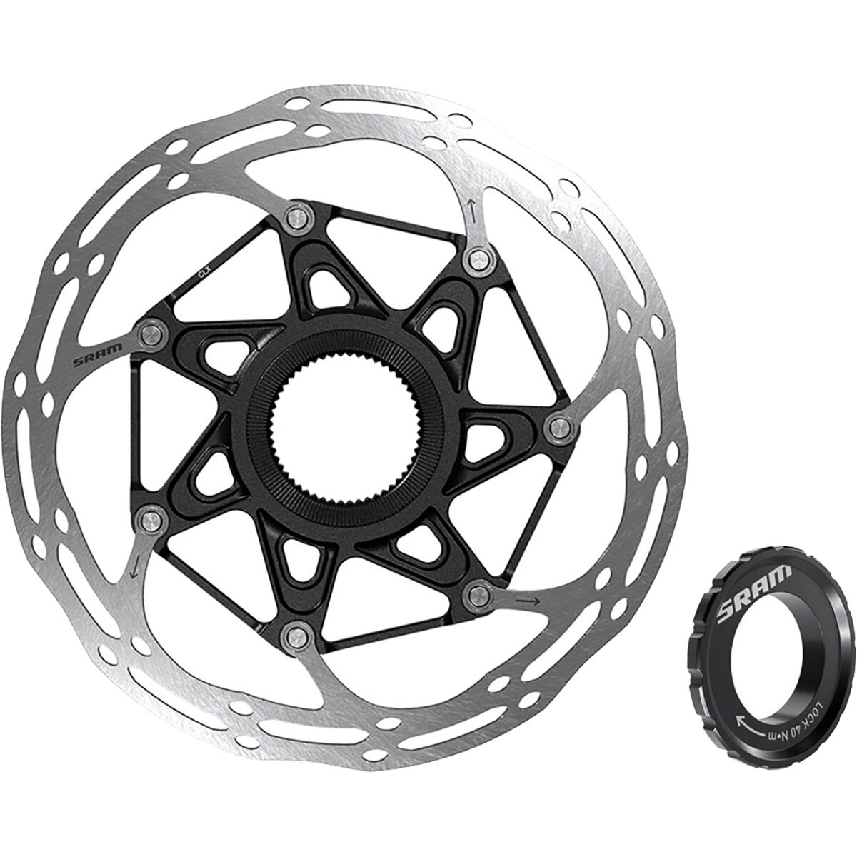 SRAM CenterLine X Rotor - Centerlock Silver, 180mm