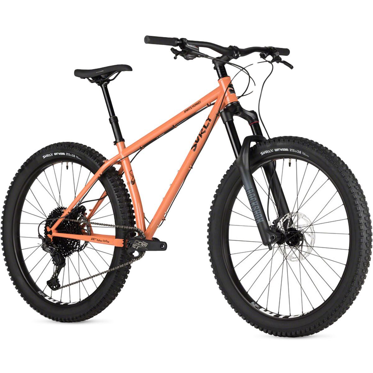 Surly Karate Monkey Front Suspension Bike 27.5in Pink, XL