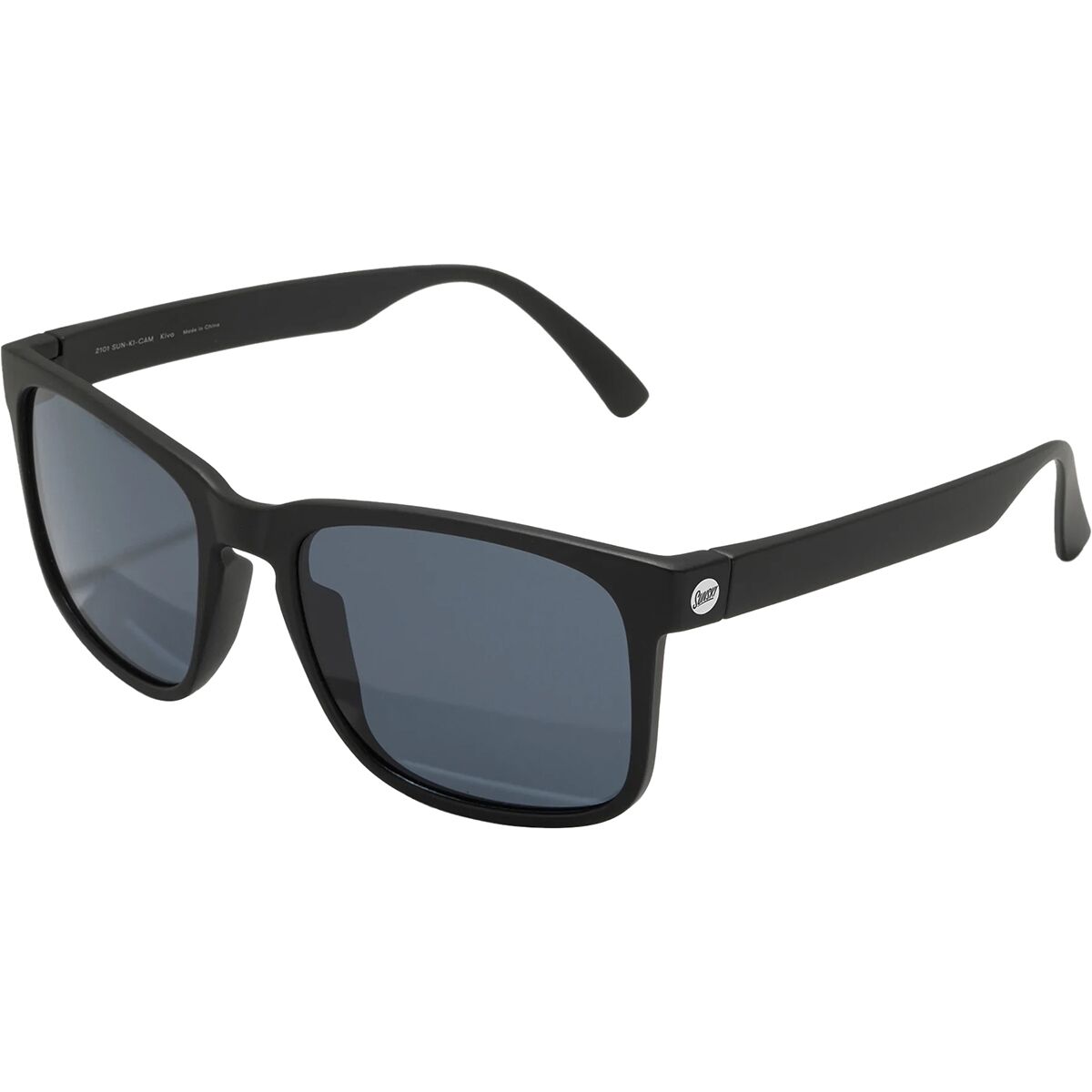 Sunski Sunski Kiva Polarized Sunglasses Black Midnight, One Size - Men's