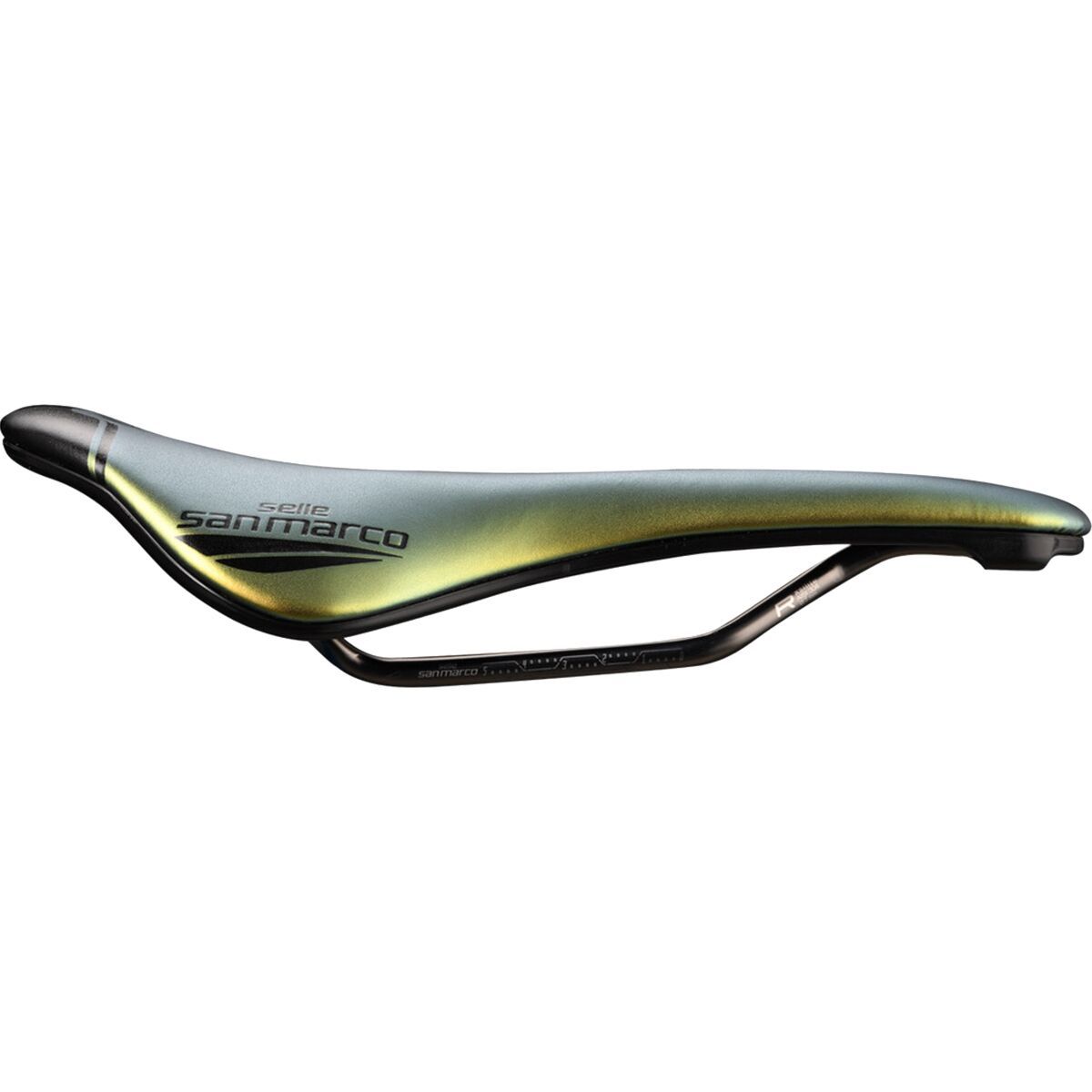 Selle San Marco Selle San Marco Shortfit 2.0 Racing Saddle Iridescent Gold, L3, 155mm