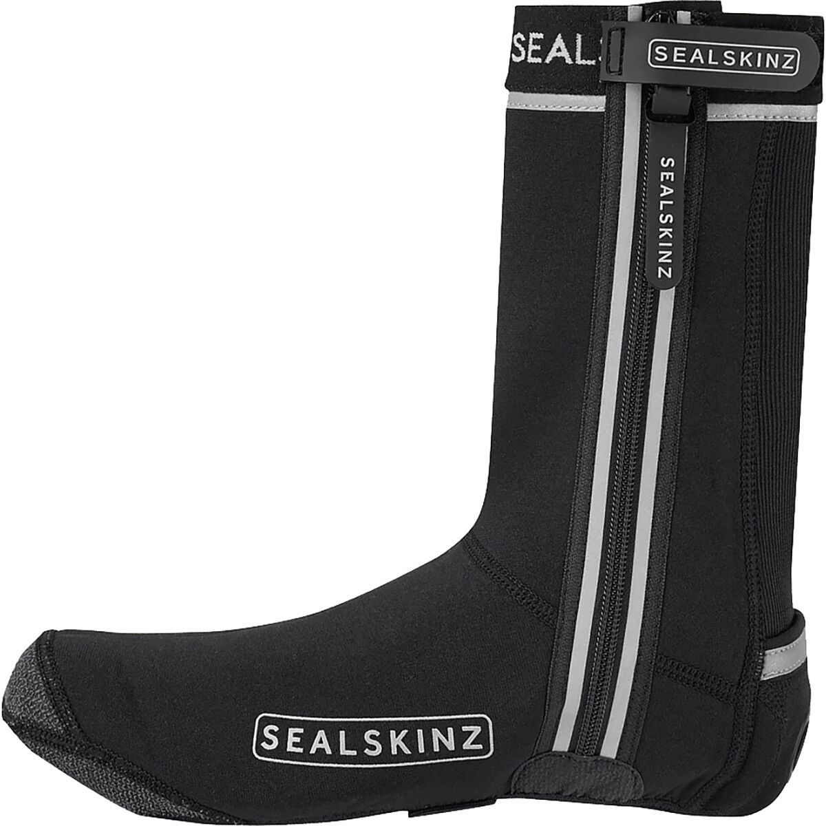 SealSkinz Barsham All Weather LED Open-Sole Cycle Overshoe Black, M