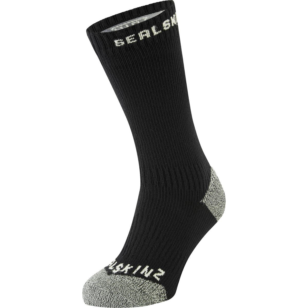 SealSkinz Briston WP All Weather Mid Length Sock + Hydrostop Black, S - Men's