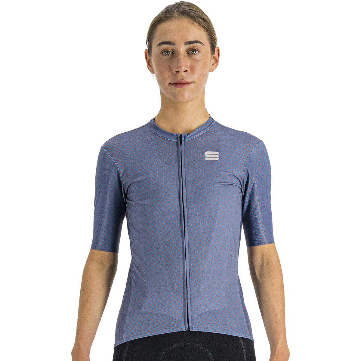 Sportful Sportful Checkmate Jersey - Women's Berry Blue/Mauve, XL