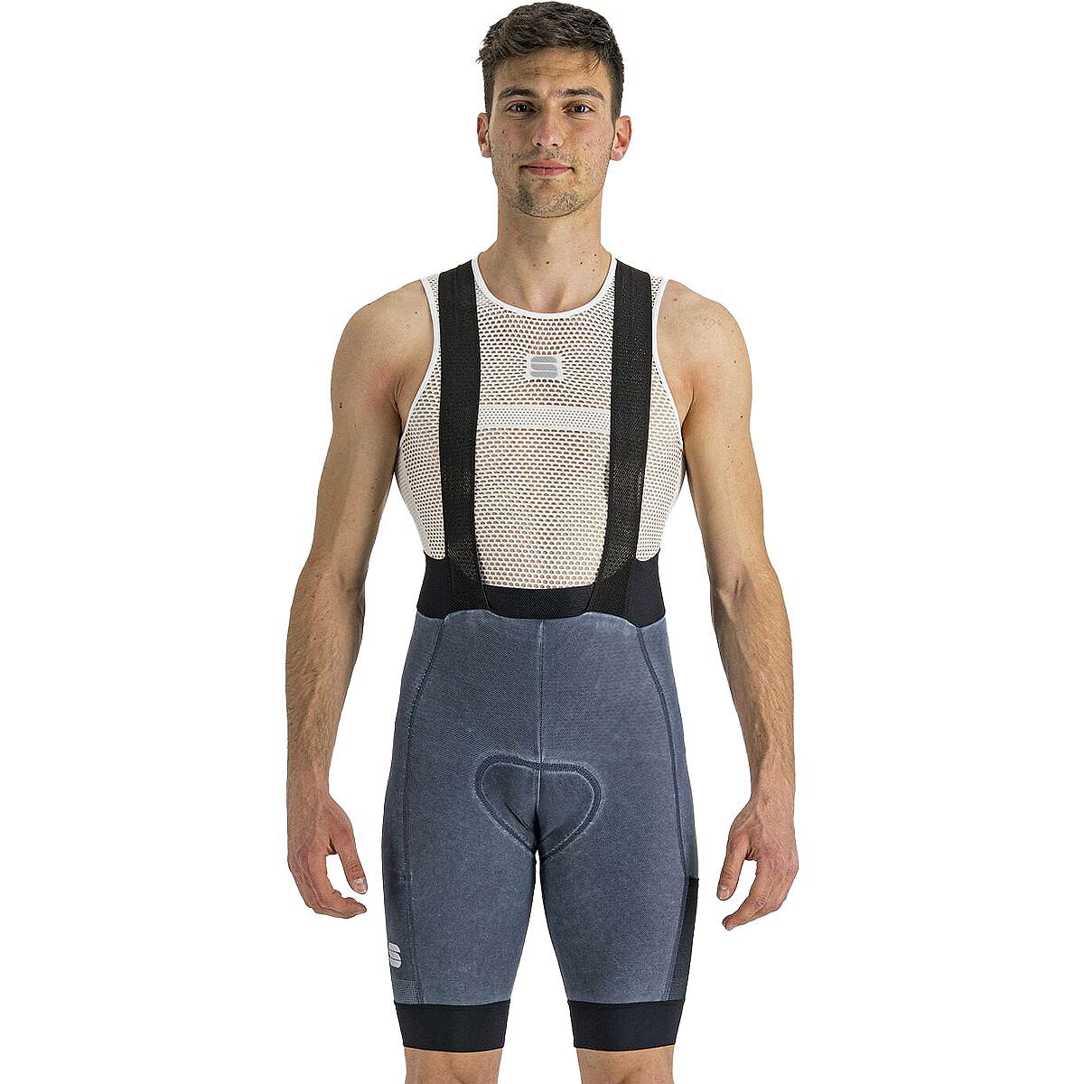 Sportful Indigo Supergiara Bibshort - Men's Blue Denim Delave', S
