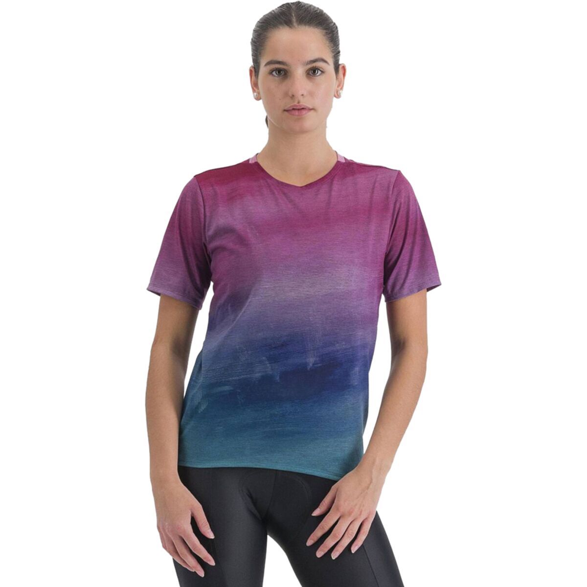 Sportful Flow Giara T-Shirt - Women's Berry Blue Pink, L