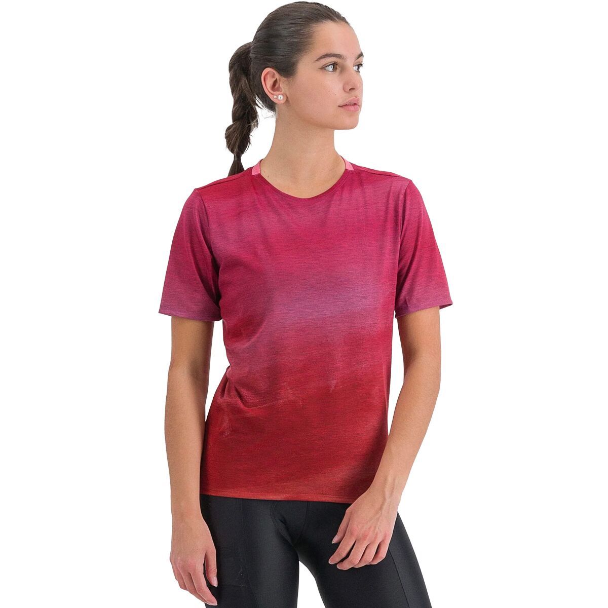 Sportful Sportful Flow Giara T-Shirt - Women's Cayenna Red Pink, XS