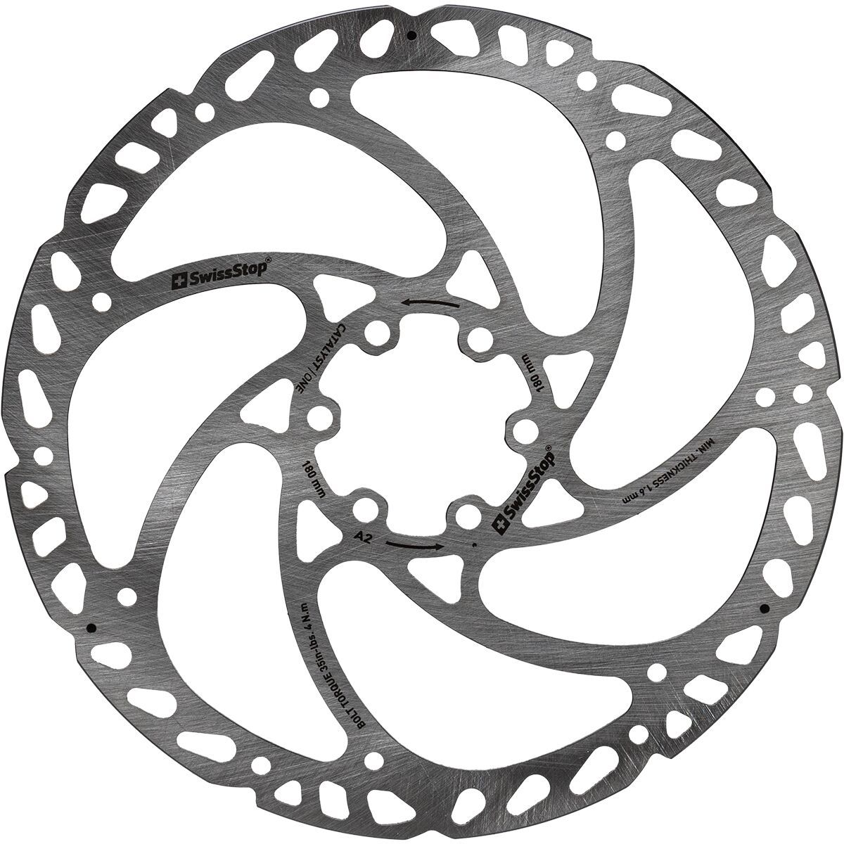 Swissstop SwissStop Catalyst One Disc Rotor - 6 Bolt One Color, 203mm
