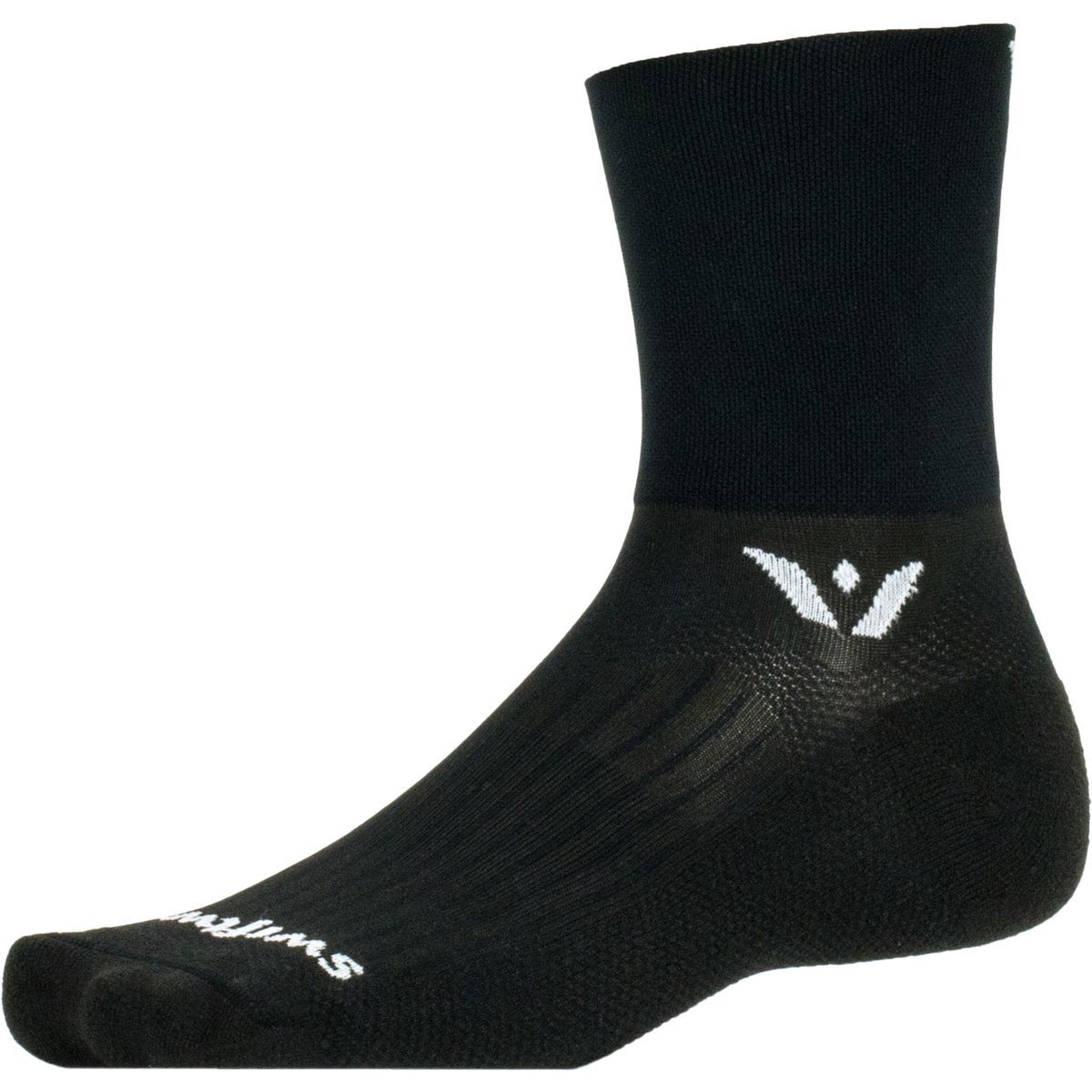 Swiftwick Swiftwick Aspire Quarter Crew High Sock Black, S - Men's