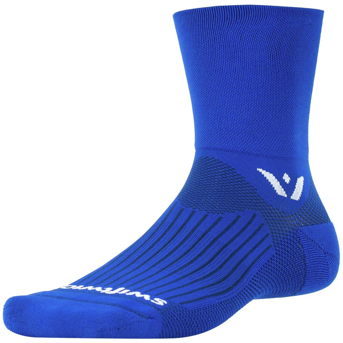 Swiftwick Swiftwick Aspire Quarter Crew High Sock Cobalt Blue, S - Men's