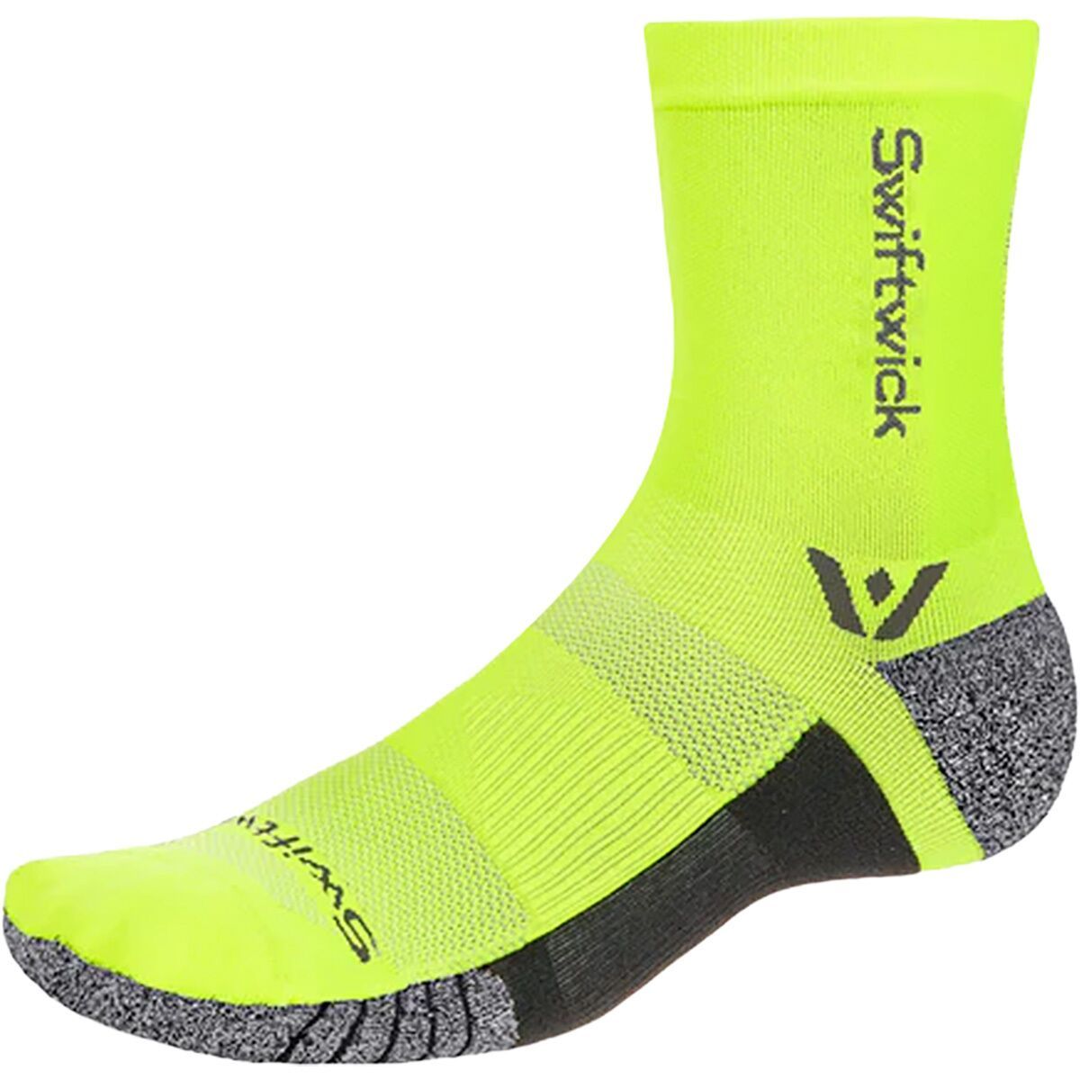 Swiftwick Flite XT Mid-Crew Sock Hi-Viz Yellow, L