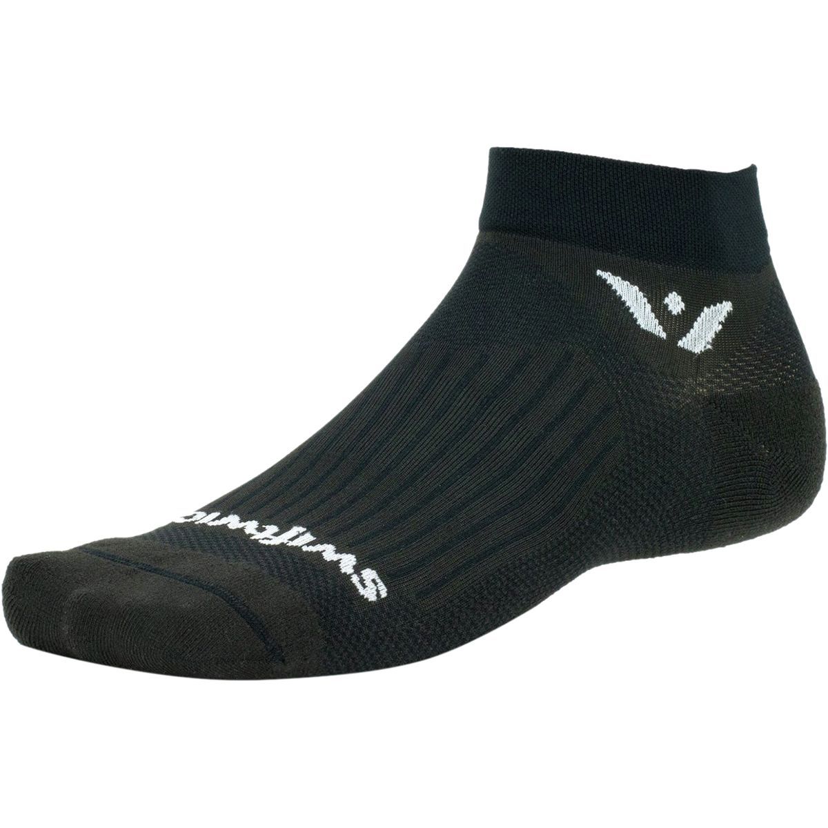 Swiftwick Aspire Ankle Sock Black, L - Men's