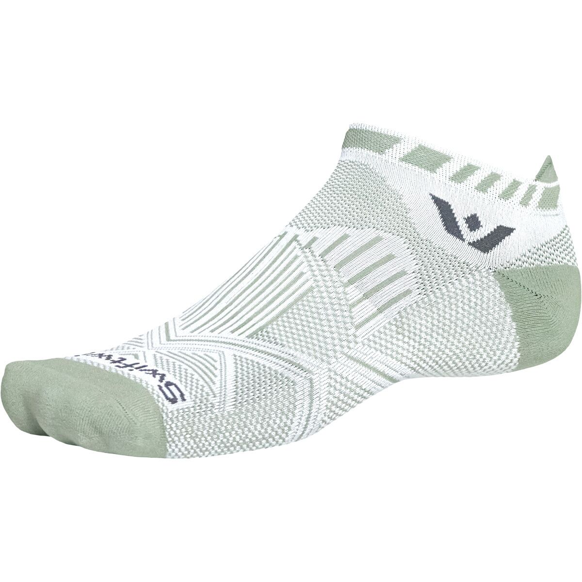 Swiftwick Aspire No Show Tab Sock Sage Green, L - Men's