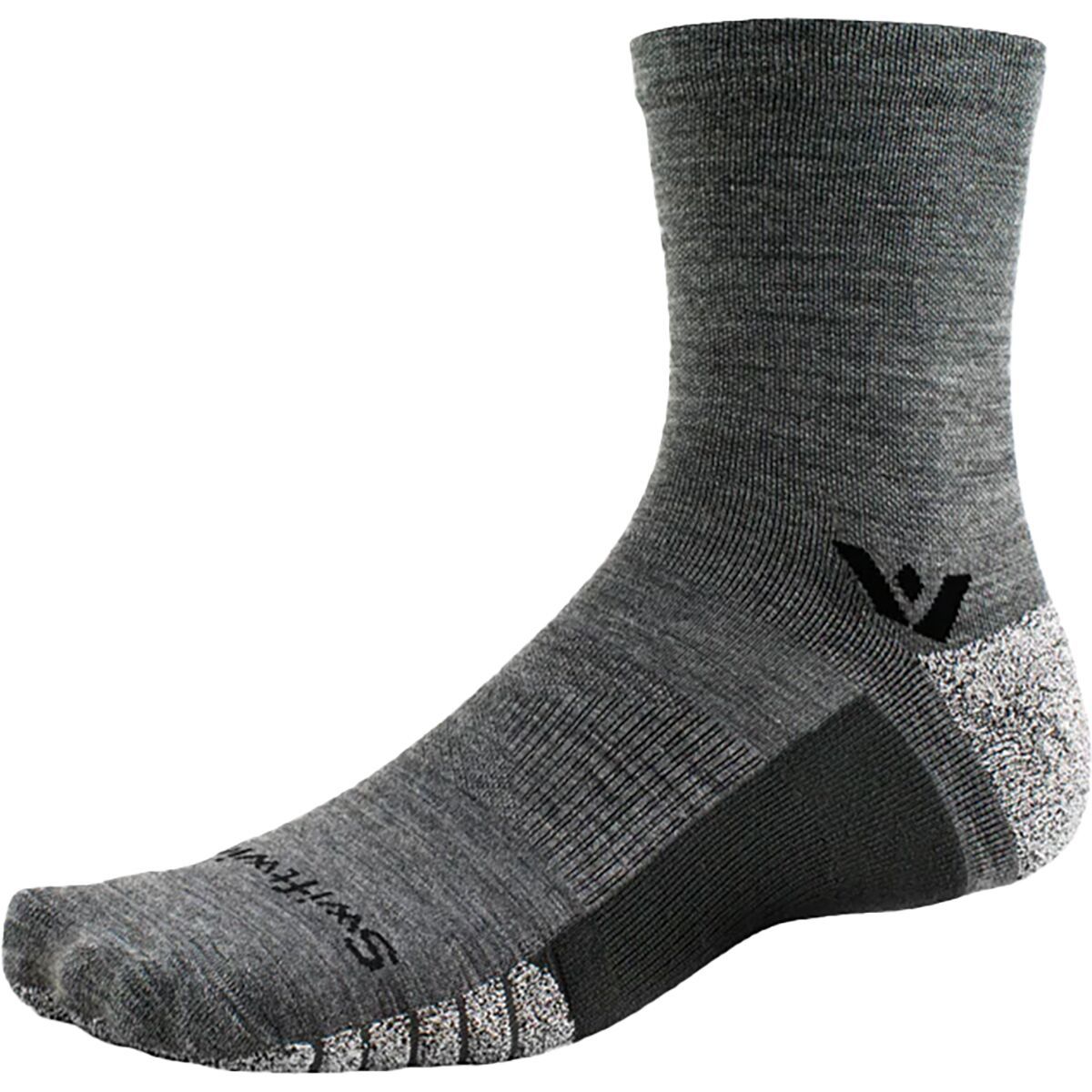 Swiftwick Flite XT Trail Mid-Crew Sock Heather, S - Men's