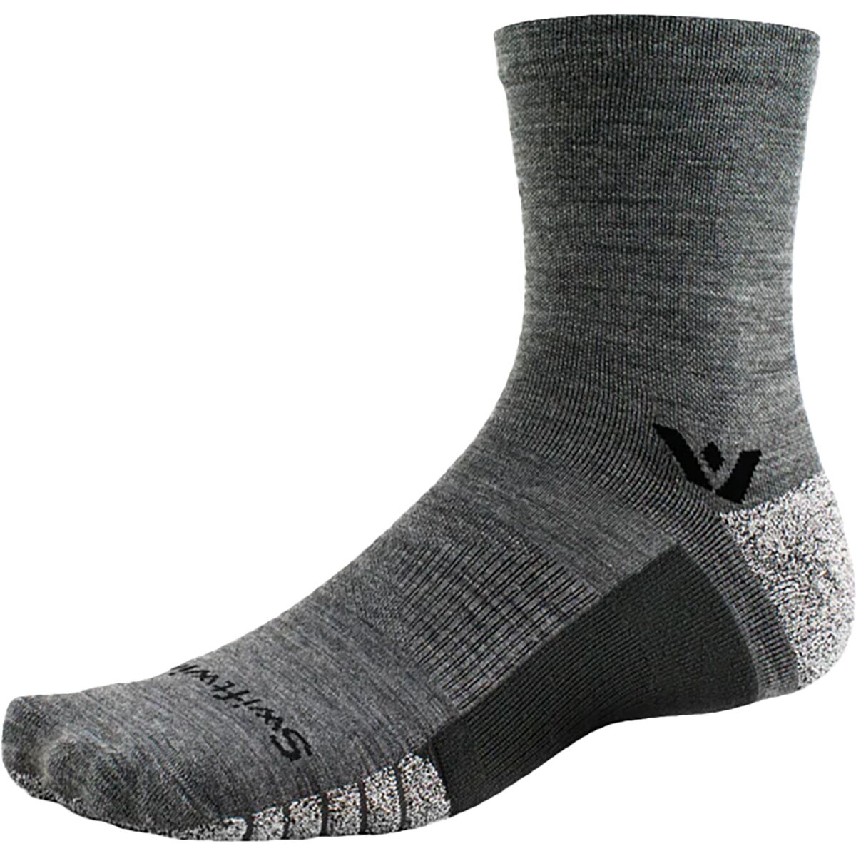 Swiftwick Flite XT Trail Mid-Crew Sock Heather, L - Men's