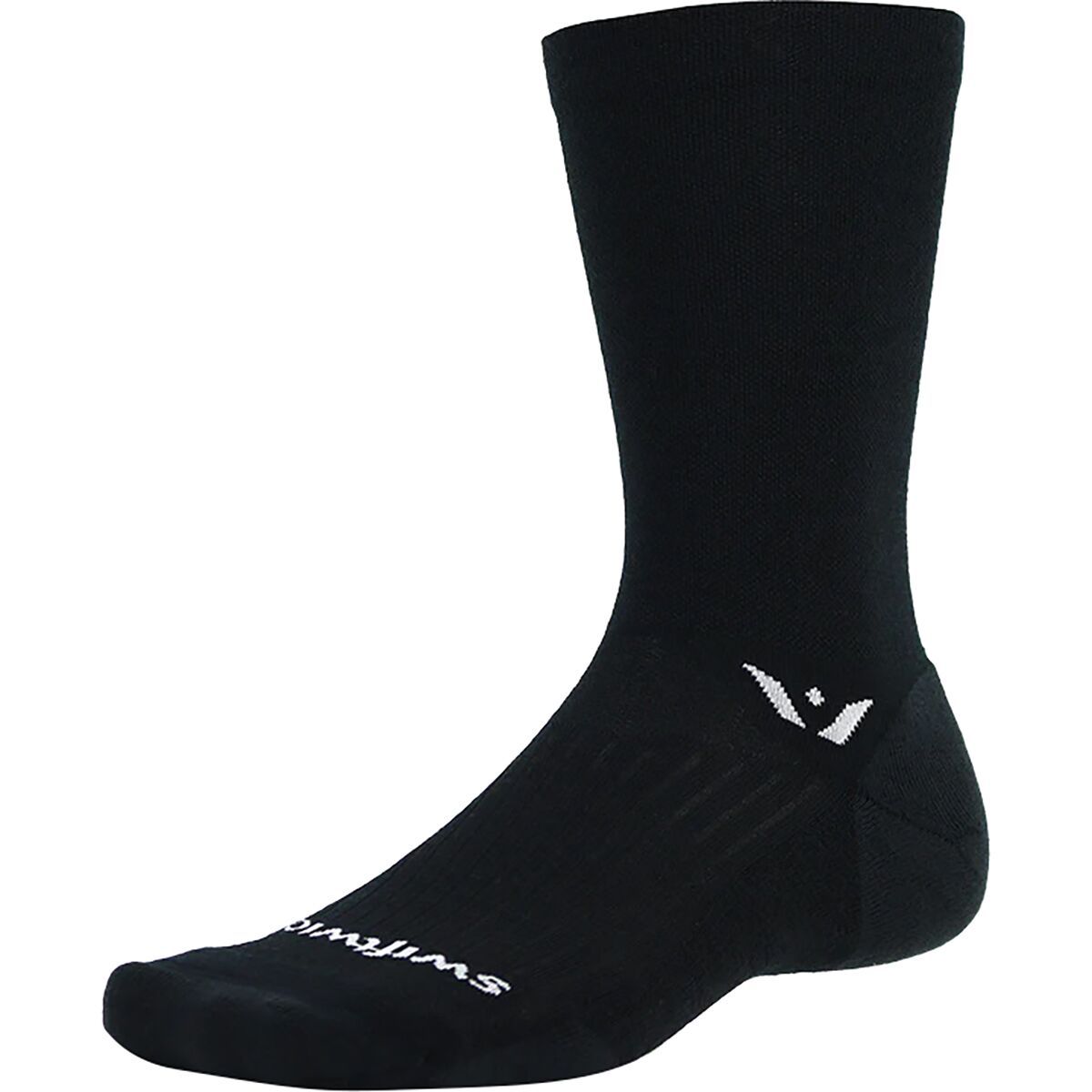 Swiftwick Pursuit Crew Sock Black, XL - Men's