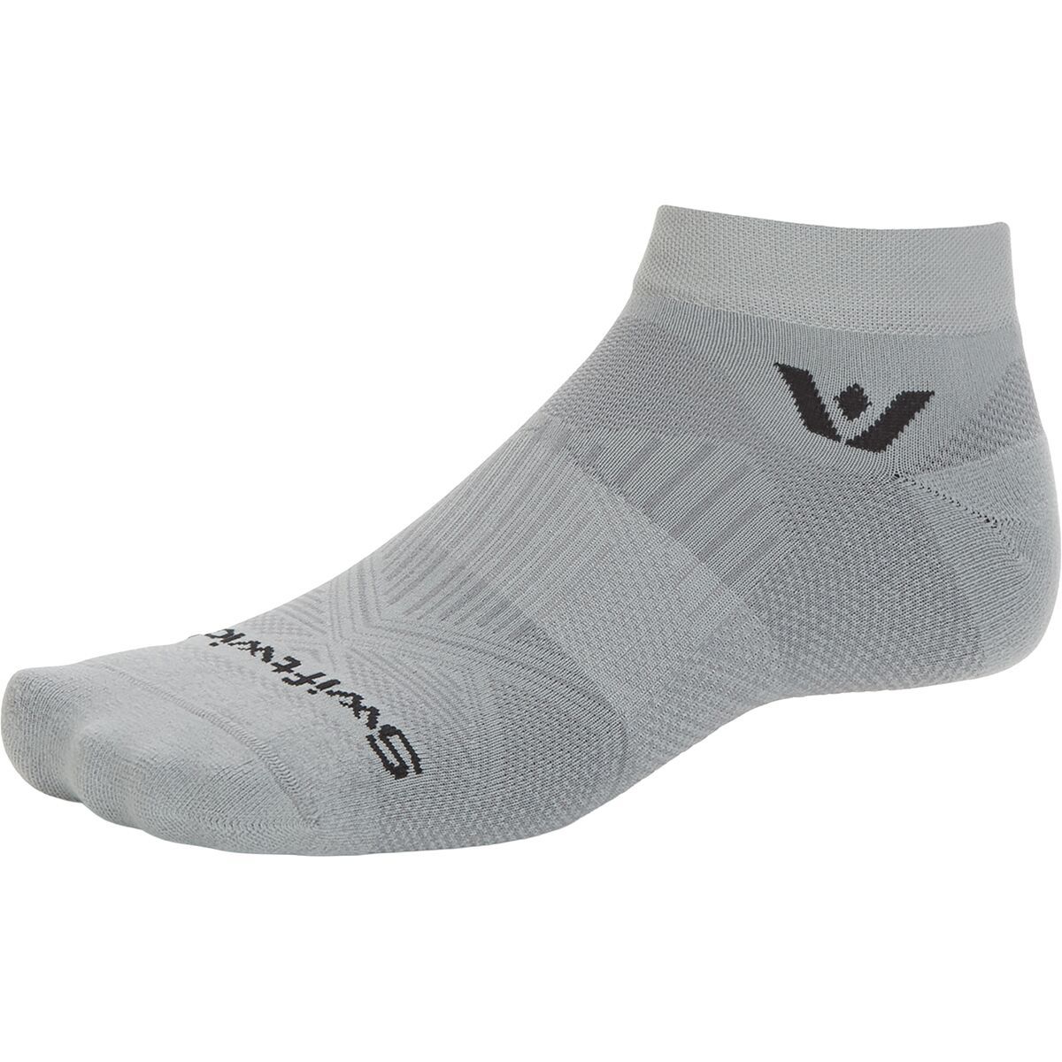 Swiftwick Aspire Ankle Sock Circuit Pewter, M - Men's