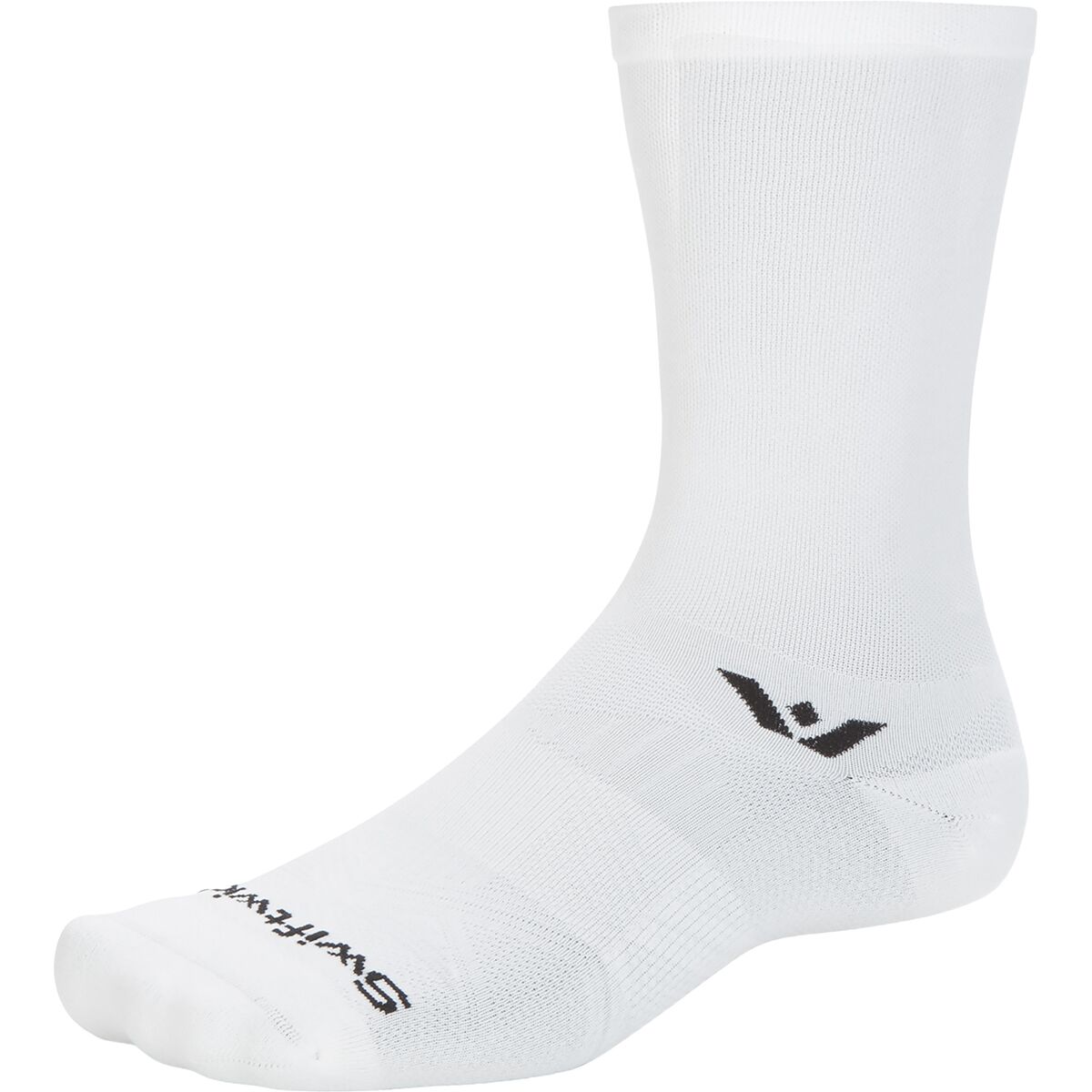 Swiftwick Aspire Crew Sock Circuit White, M - Men's