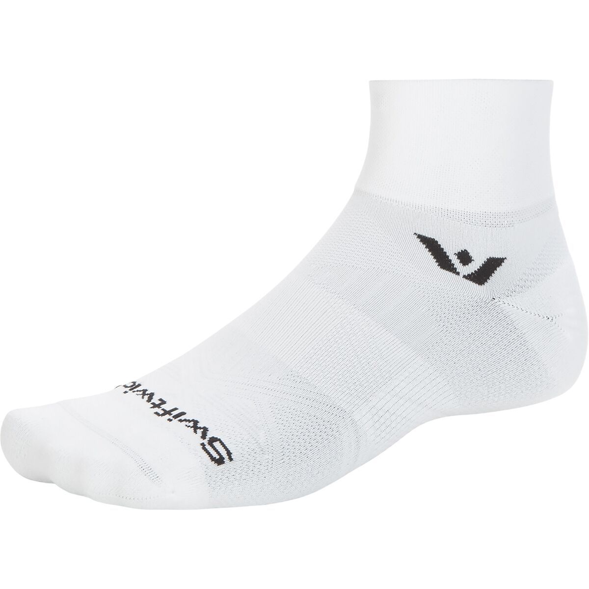 Swiftwick Swiftwick Aspire Quarter Crew Sock Circuit White, S - Men's