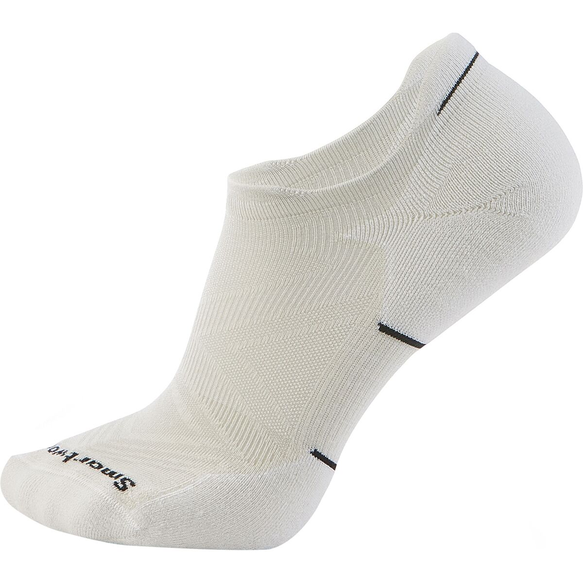 SmartWool Run Targeted Cushion Low Ankle Socks, Large, Black/White