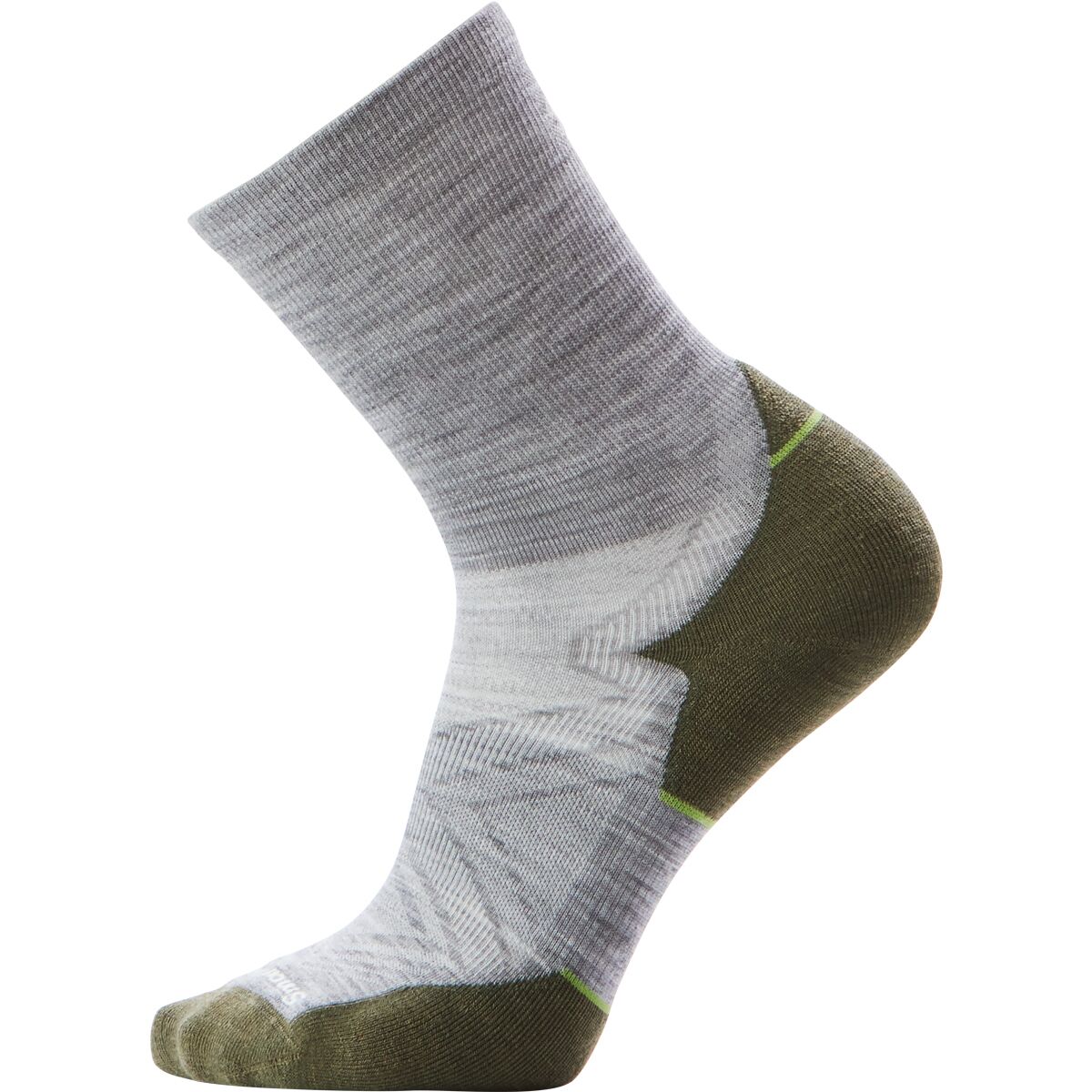 Smartwool Smartwool Run Targeted Cushion Mid Crew Sock Light Gray, L