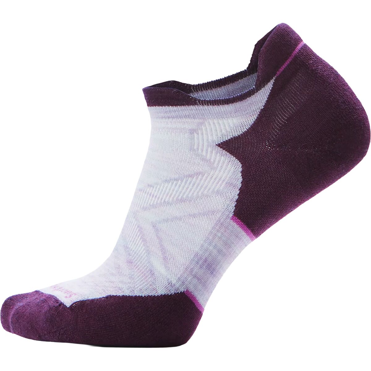 Smartwool Smartwool Run Targeted Cushion Low Ankle Sock - Women's Purple/White, M