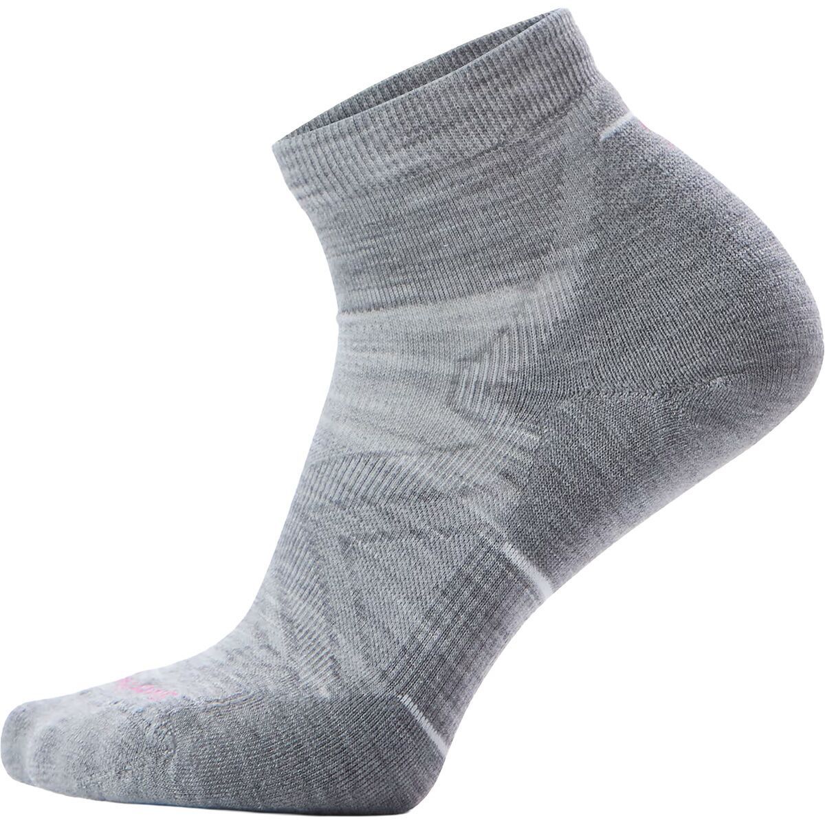Smartwool Smartwool Run Targeted Cushion Ankle Sock - Women's Light Gray/White, S
