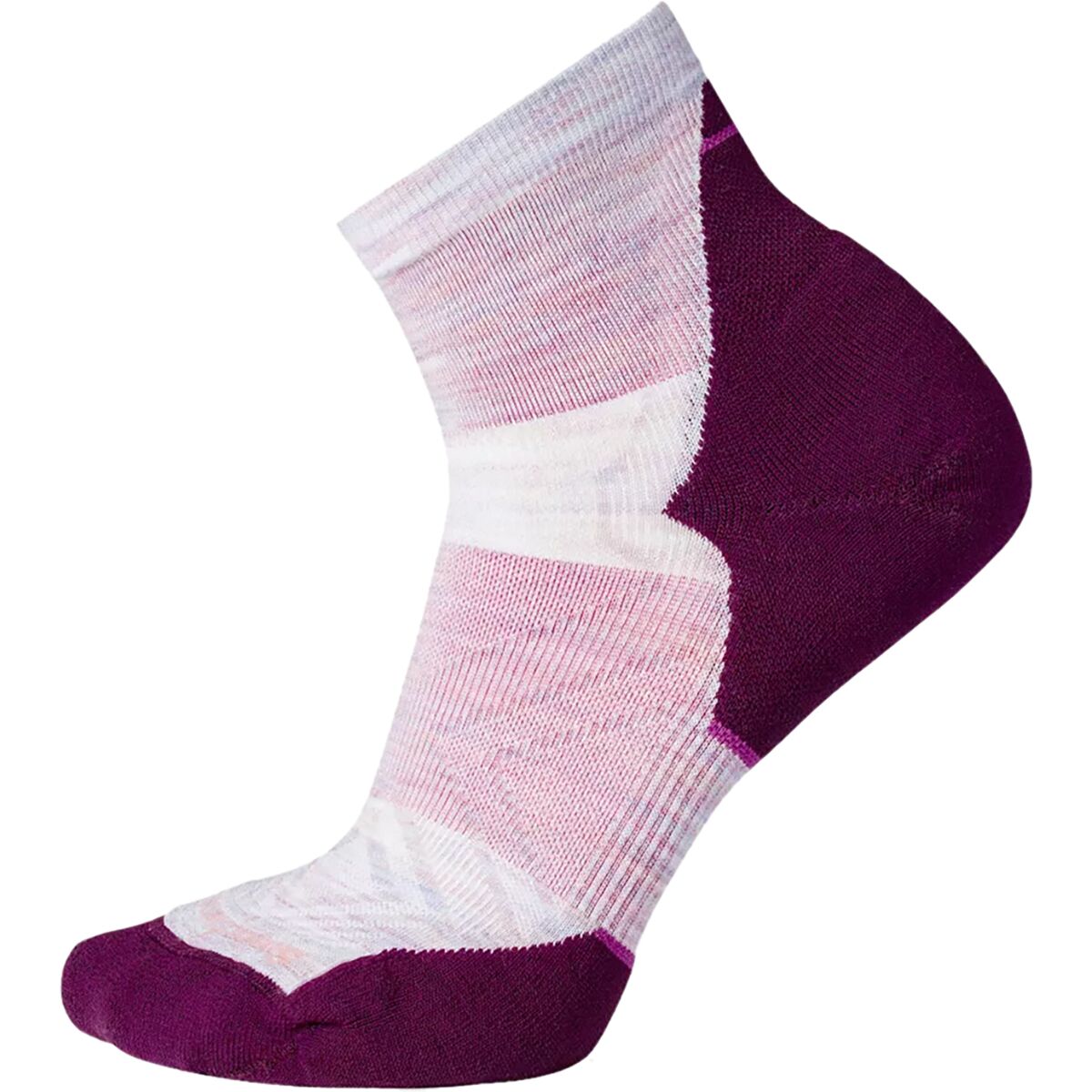 Smartwool Smartwool Run Targeted Cushion Ankle Sock - Women's Purple Eclipse, M