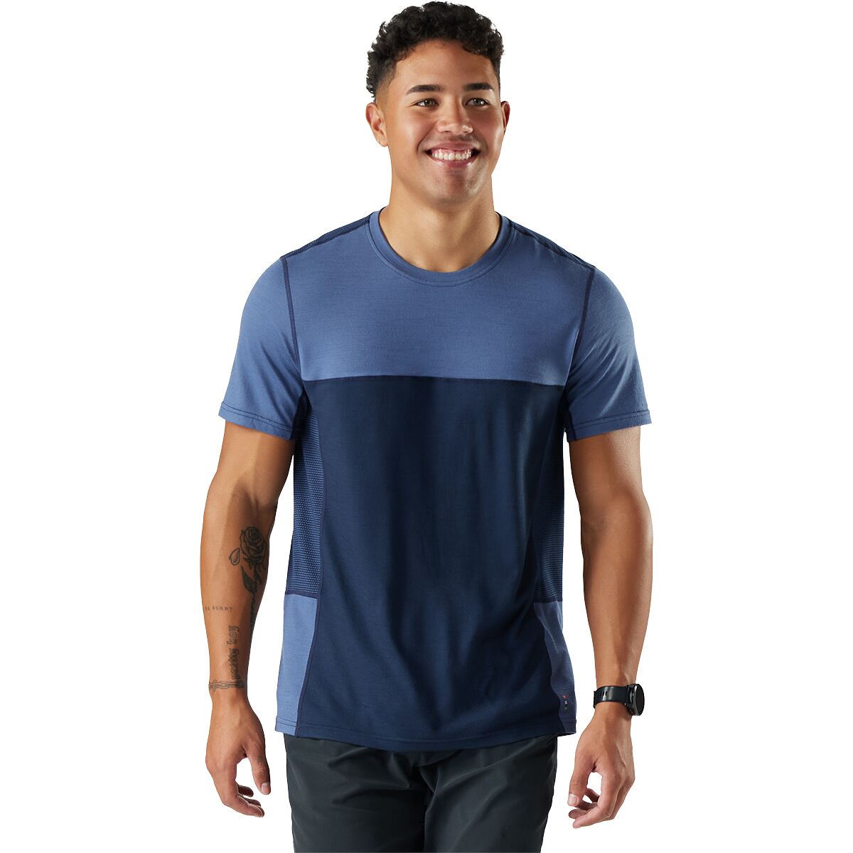 Smartwool Smartwool Mountain Bike Short-Sleeve Jersey - Men's Nightfall Blue-Deep Navy, M