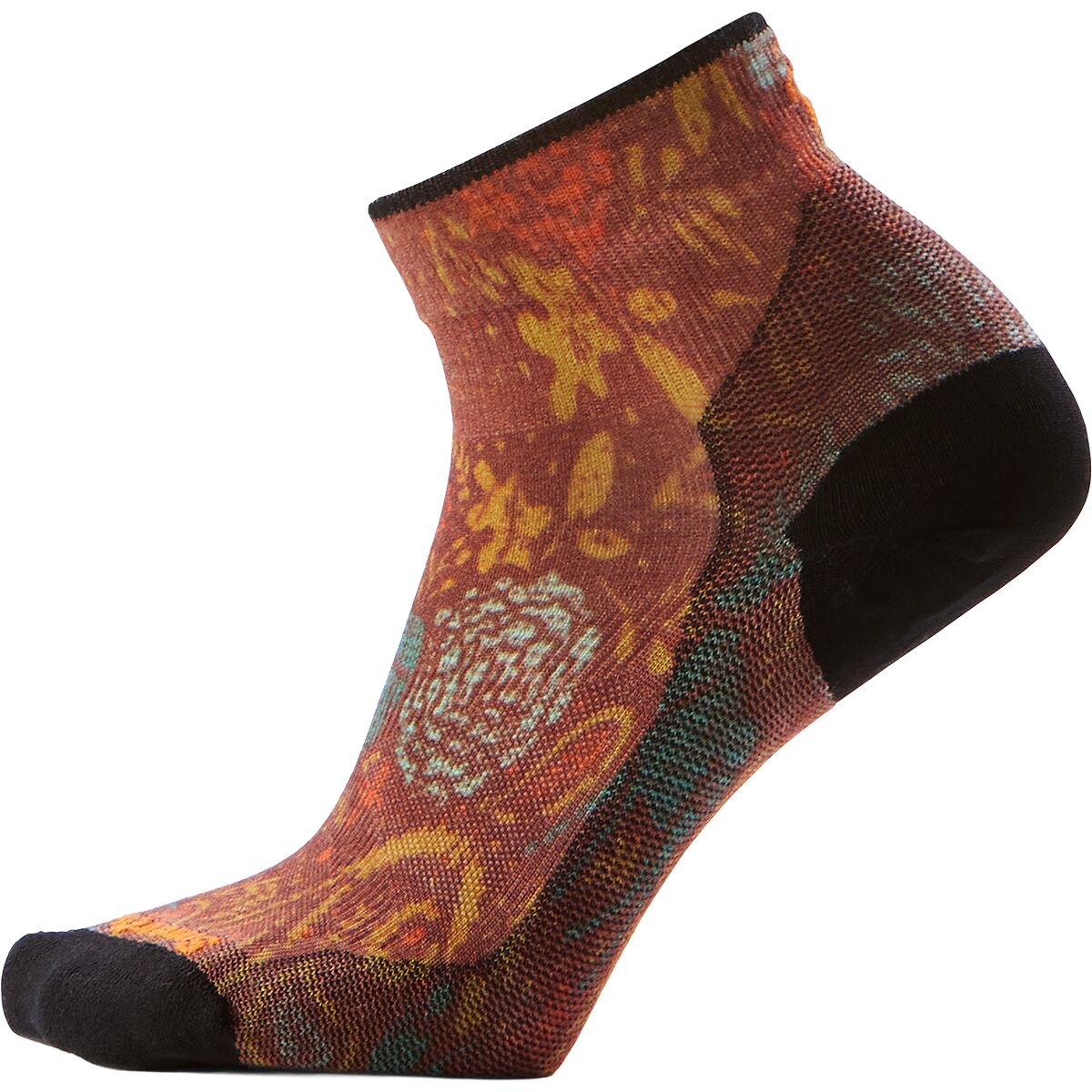 Smartwool Smartwool Bike Zero Cushion Paisley Print Ankle Sock - Women's Picante, S