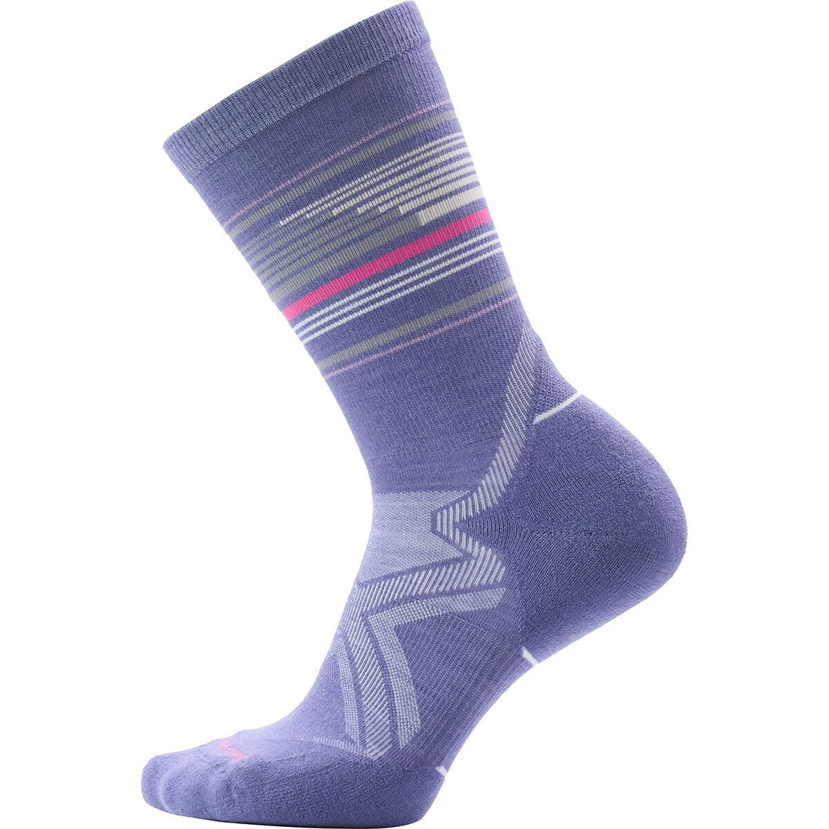 Smartwool Run Cold Weather Targeted Cush Glow Track Crew Sock -Women's Nightfall Blue, L