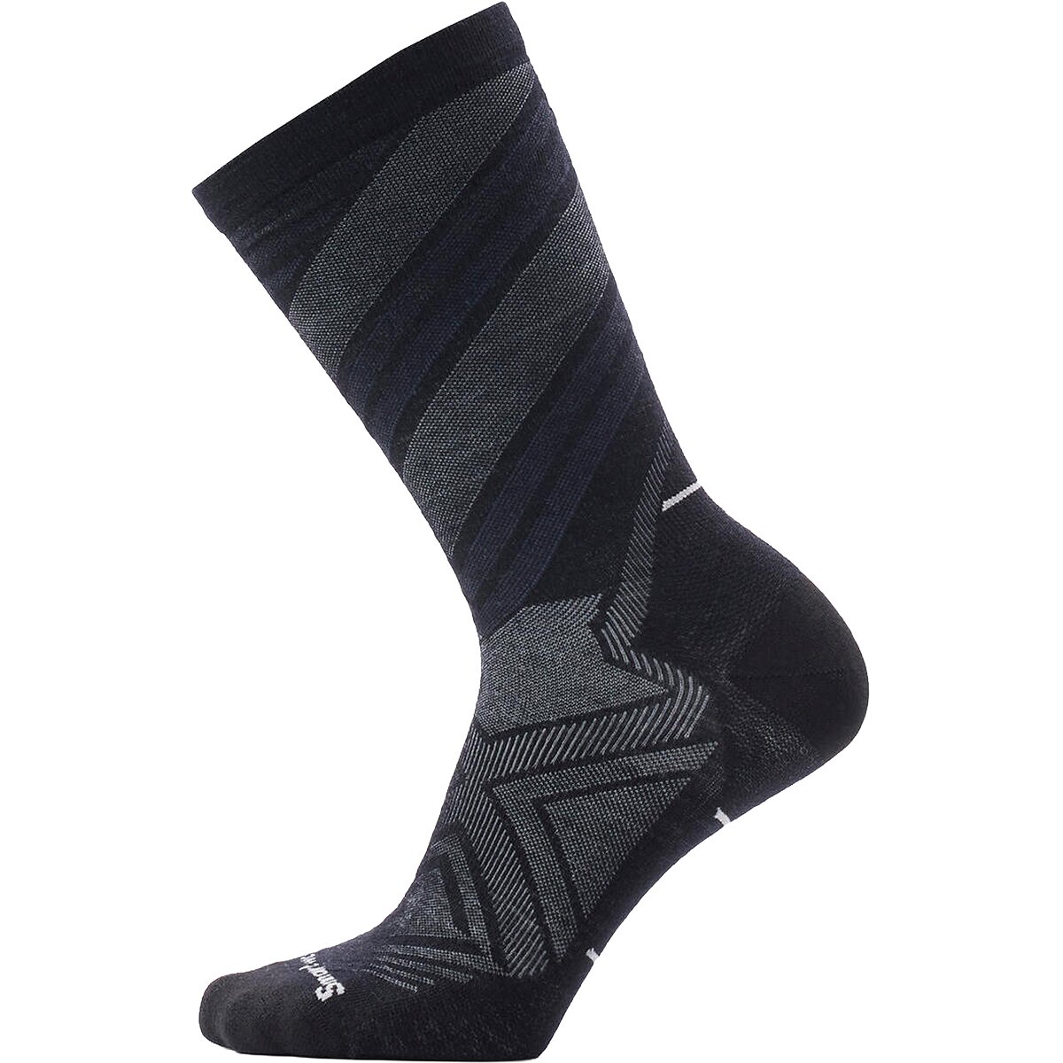 Smartwool Run Zero Cushion Crew Sock Black, L
