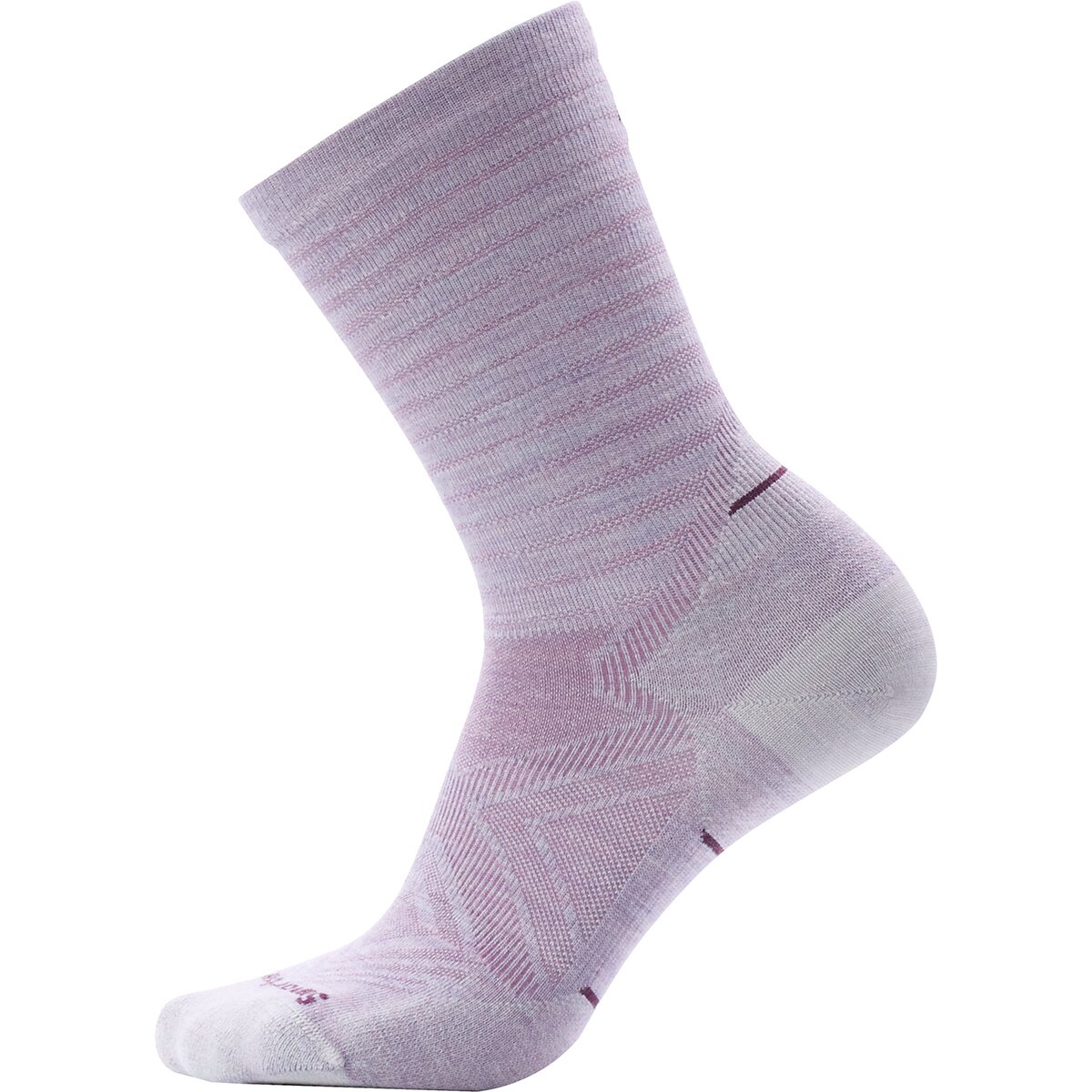 Smartwool Run Zero Cushion Crew Sock - Women's Purple Eclipse, S