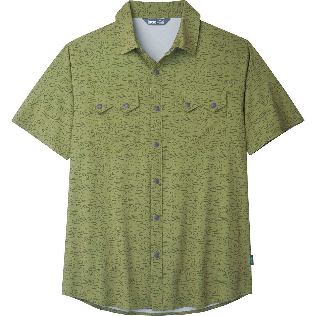 STIO STIO Shifter Short-Sleeve Shirt - Men's Terrain Clouds, M