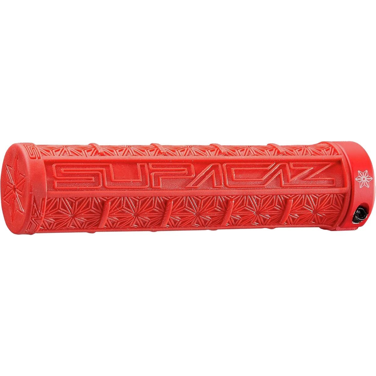 Supacaz Grizips Grips Red, Red Star Ringz, 32mm