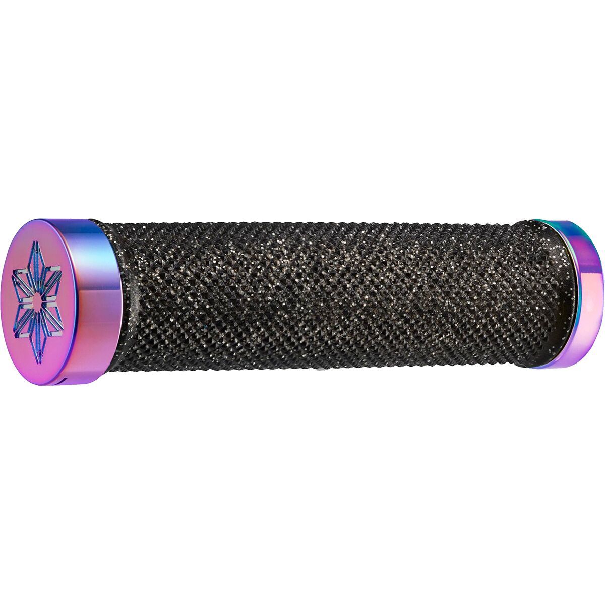Supacaz Diamond Kush Grips Black/Oil Slick DH Star, One Size