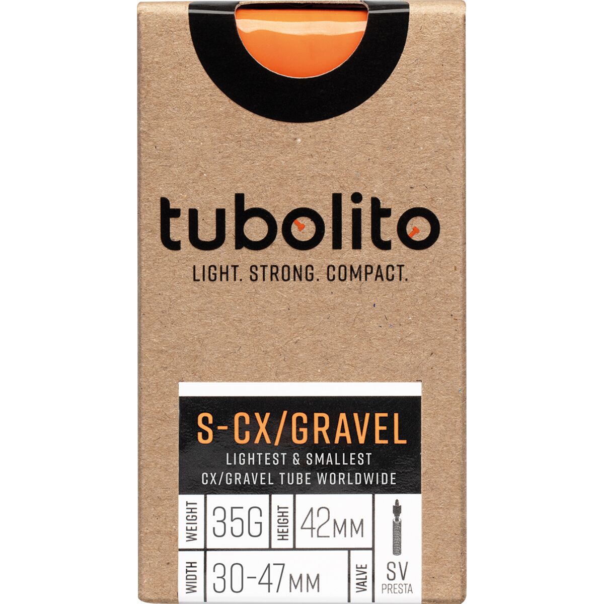 Tubolito Tubo CX/Gravel All Tube - 700 X 32-50mm, 60mm PV, Black | Tree Fort Bikes