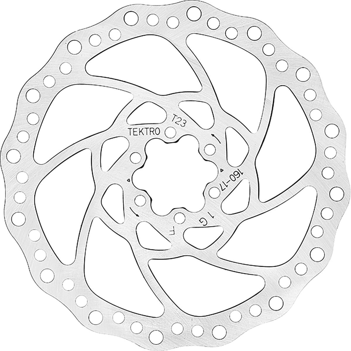 Tektro 2.3mm Disc Brake Rotor - 6-Bolt Silver, 203mm