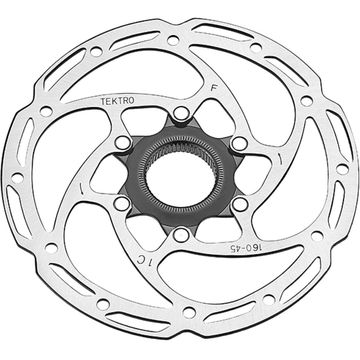 Tektro Tektro 2.3mm Disc Brake Rotor - Centerlock Silver, 180mm