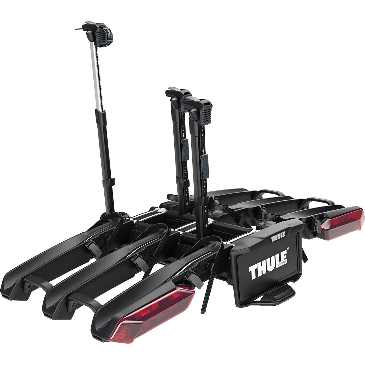 Thule Epos 3-Bike Hitch Rack + Lights Black, One Size