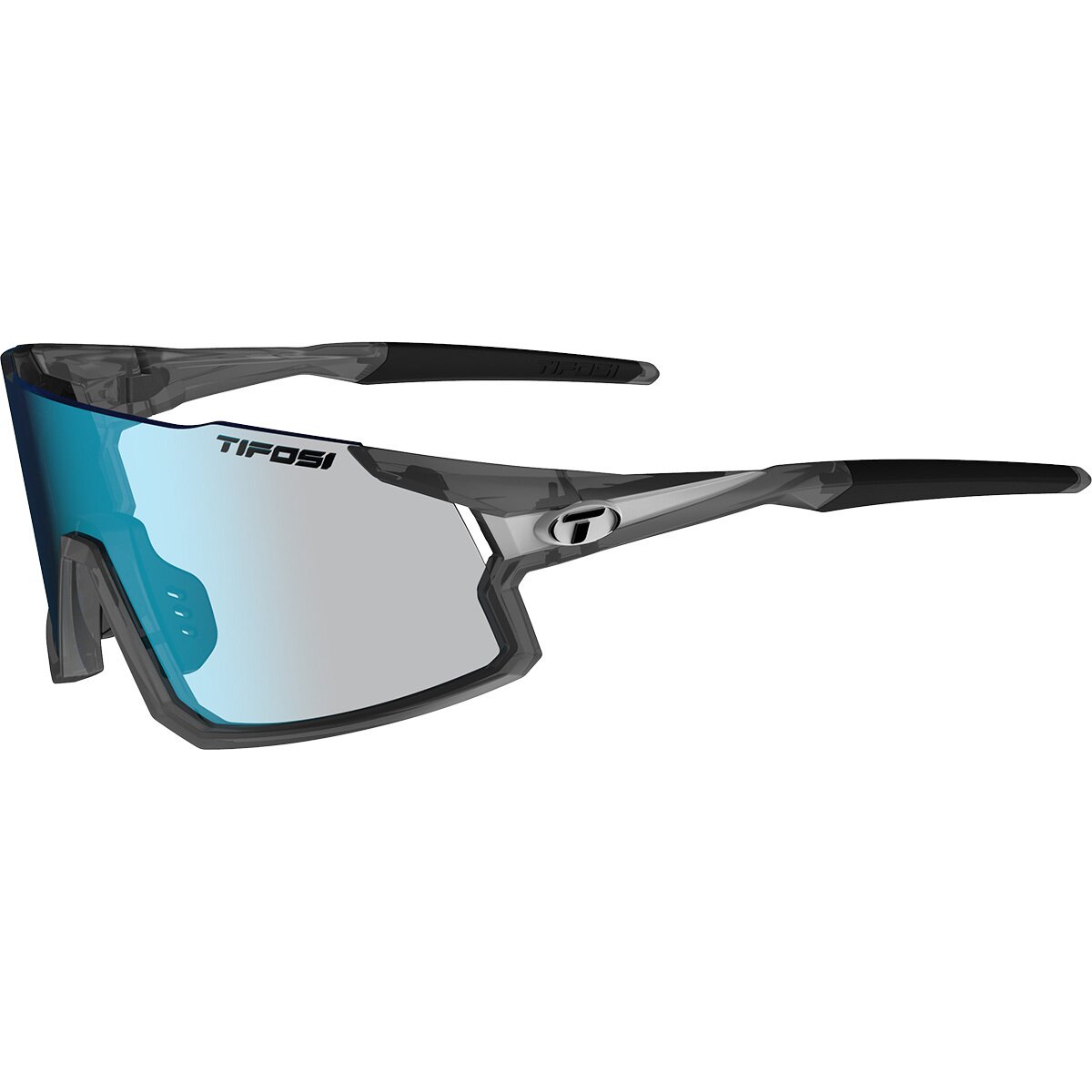 Tifosi Optics Tifosi Optics Stash Fototec + Interchangeable Sunglasses Matte Smoke/Clarion Blue Fototec, One Size - Men's