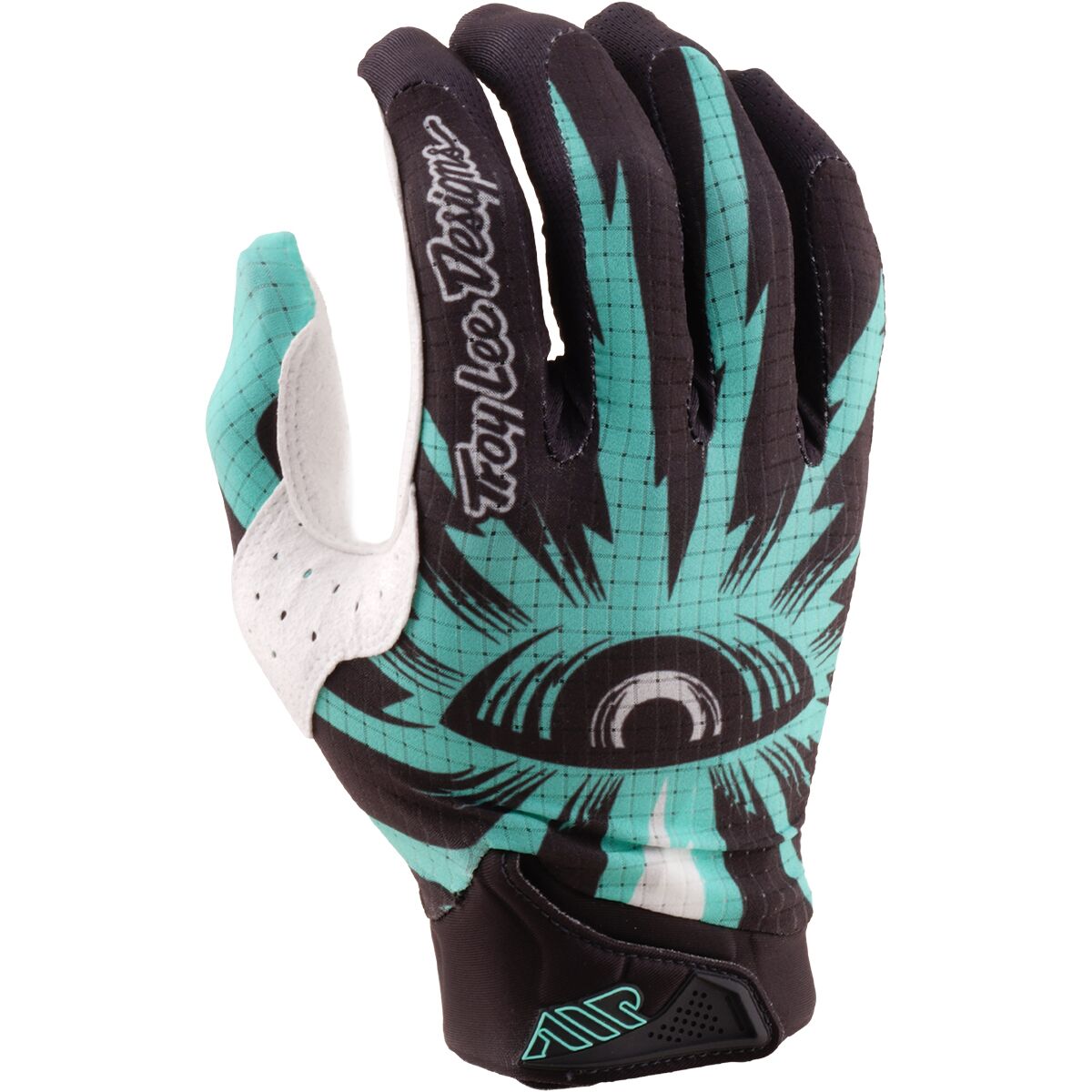 Troy Lee Designs Air Glove - Men's Cyclops Carbon/Real Teal, L