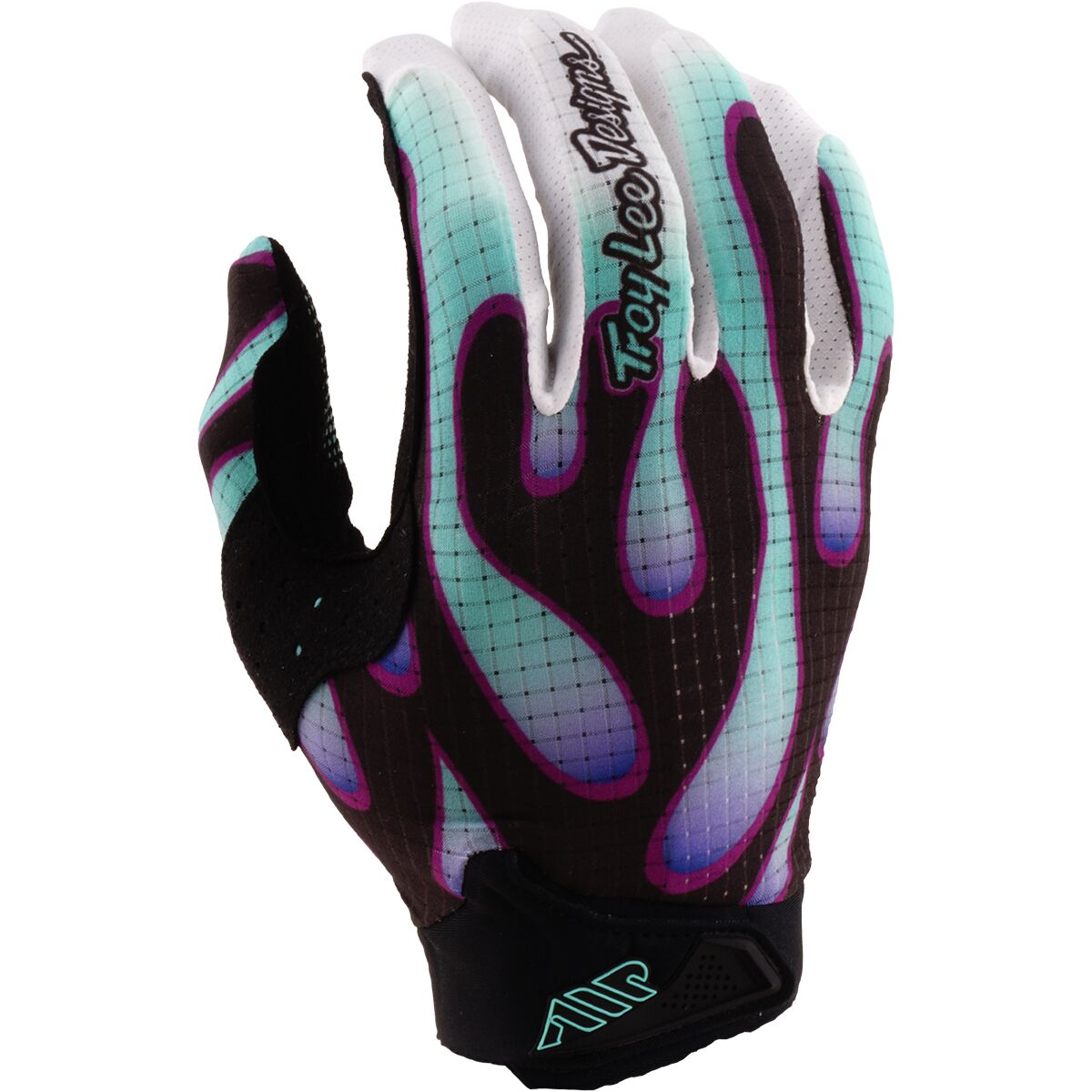 Troy Lee Designs Air Glove - Kids' Overspray Black/Real Teal, M