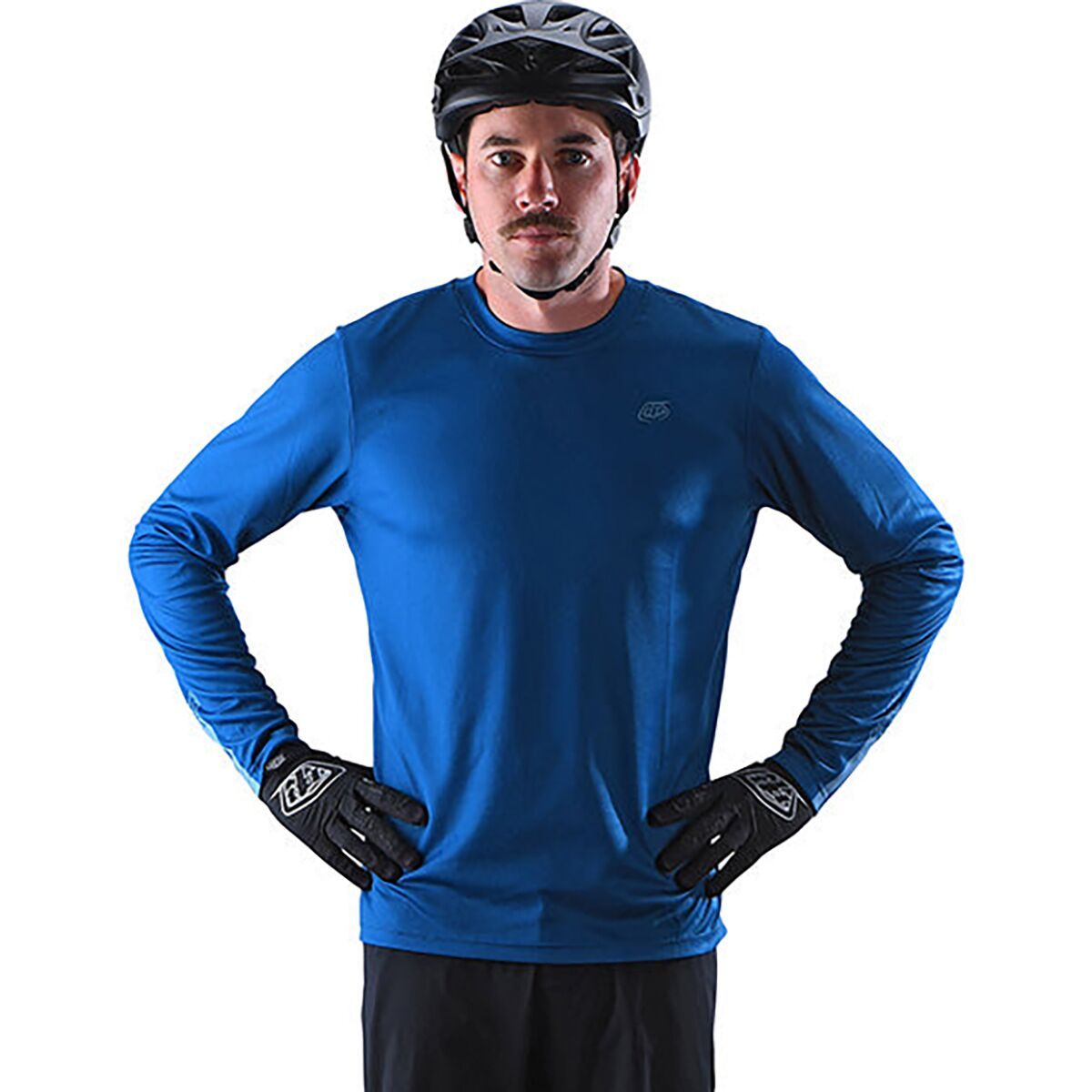 Troy Lee Designs Flowline Long-Sleeve Jersey - Men's Slate Blue, M