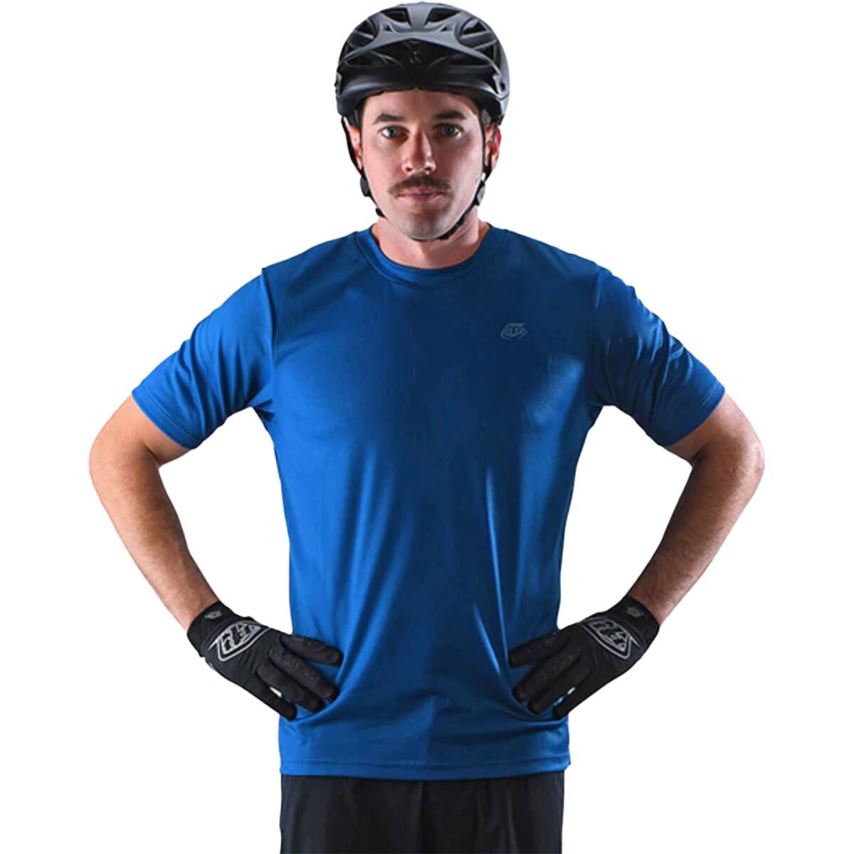 Troy Lee Designs Flowline Short-Sleeve Jersey - Men's Slate Blue, S
