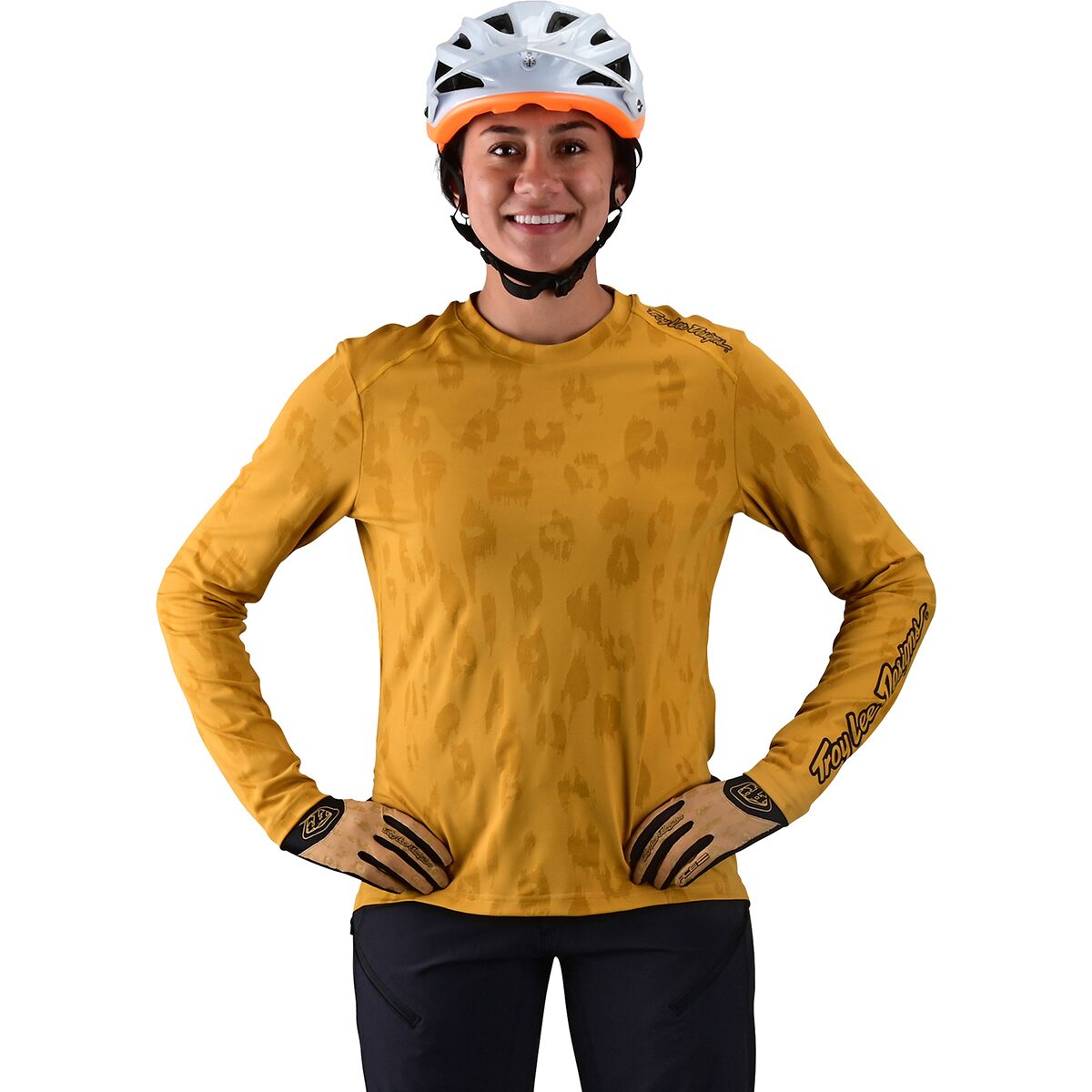 Troy Lee Designs Troy Lee Designs Lilium Long-Sleeve Jersey - Women's Jacquard Honey, M