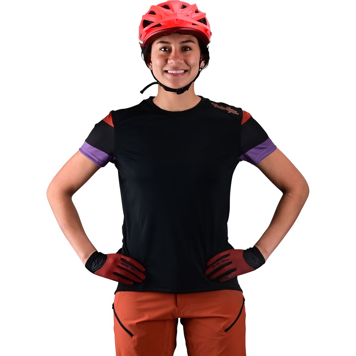 Troy Lee Designs Troy Lee Designs Lilium Short-Sleeve Jersey - Women's Rugby Black, S