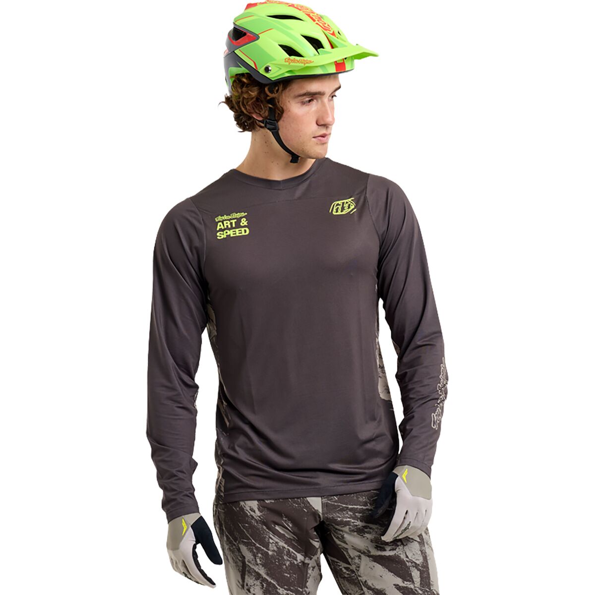 Troy Lee Designs Troy Lee Designs Skyline Long-Sleeve Jersey - Men's Elemental Dark Earth, XL