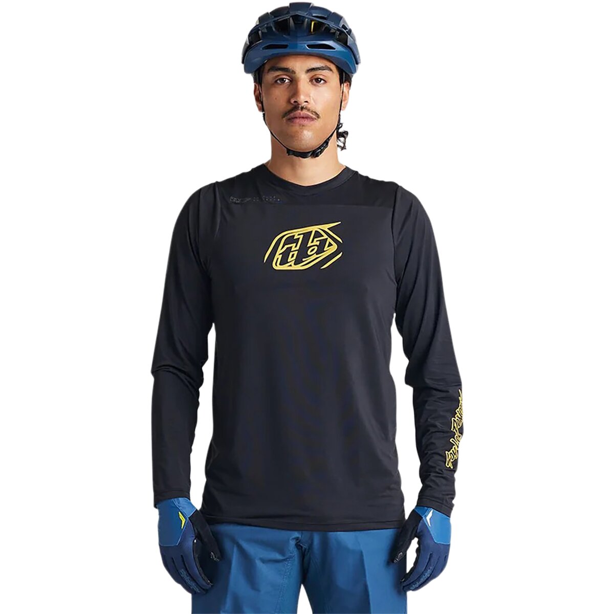 Troy Lee Designs Troy Lee Designs Skyline Long-Sleeve Jersey - Men's Iconic Black, M